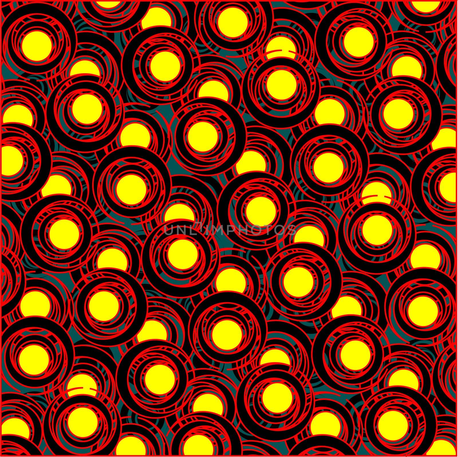 red and yellow circle pattern by robertosch