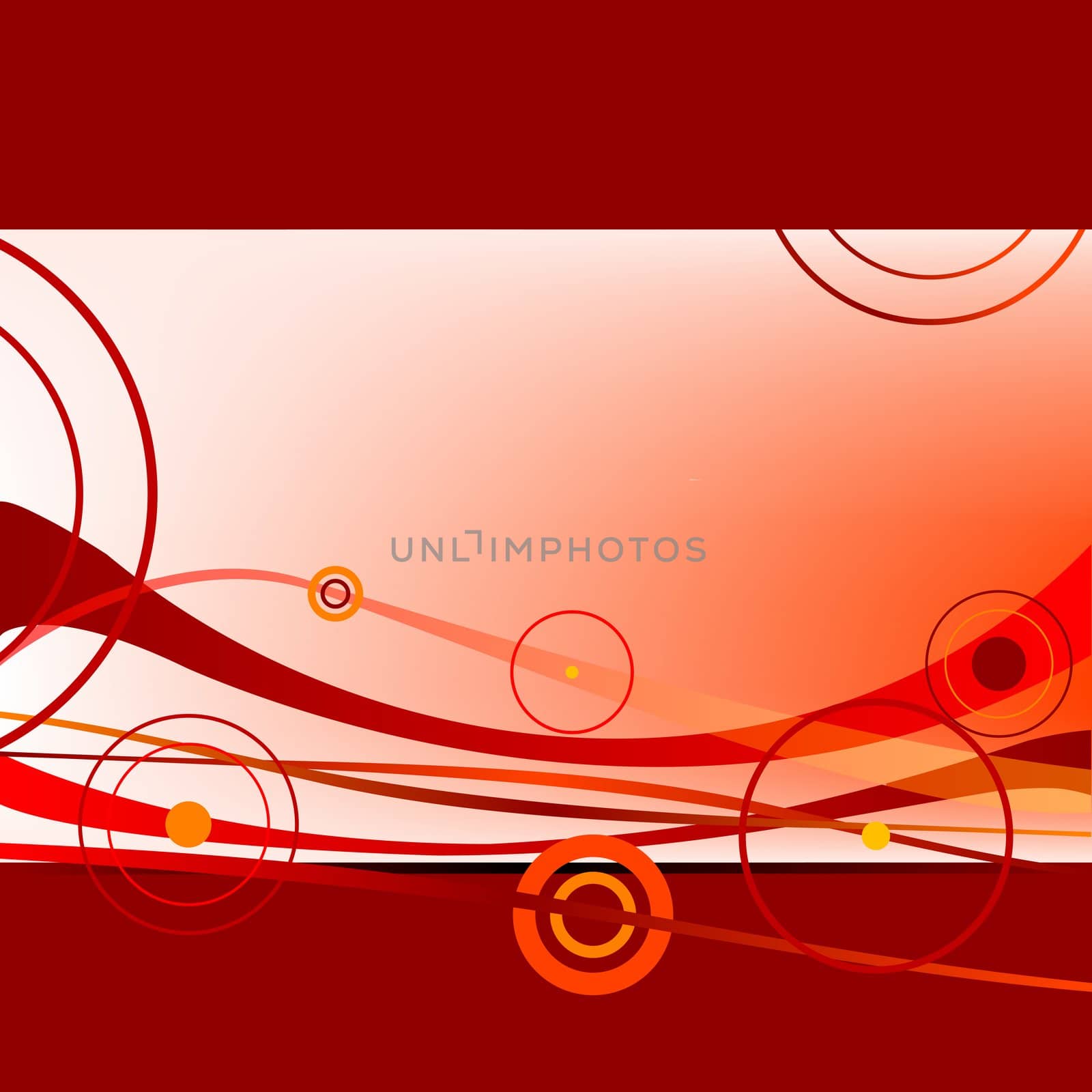 red waves and circles 2 by robertosch