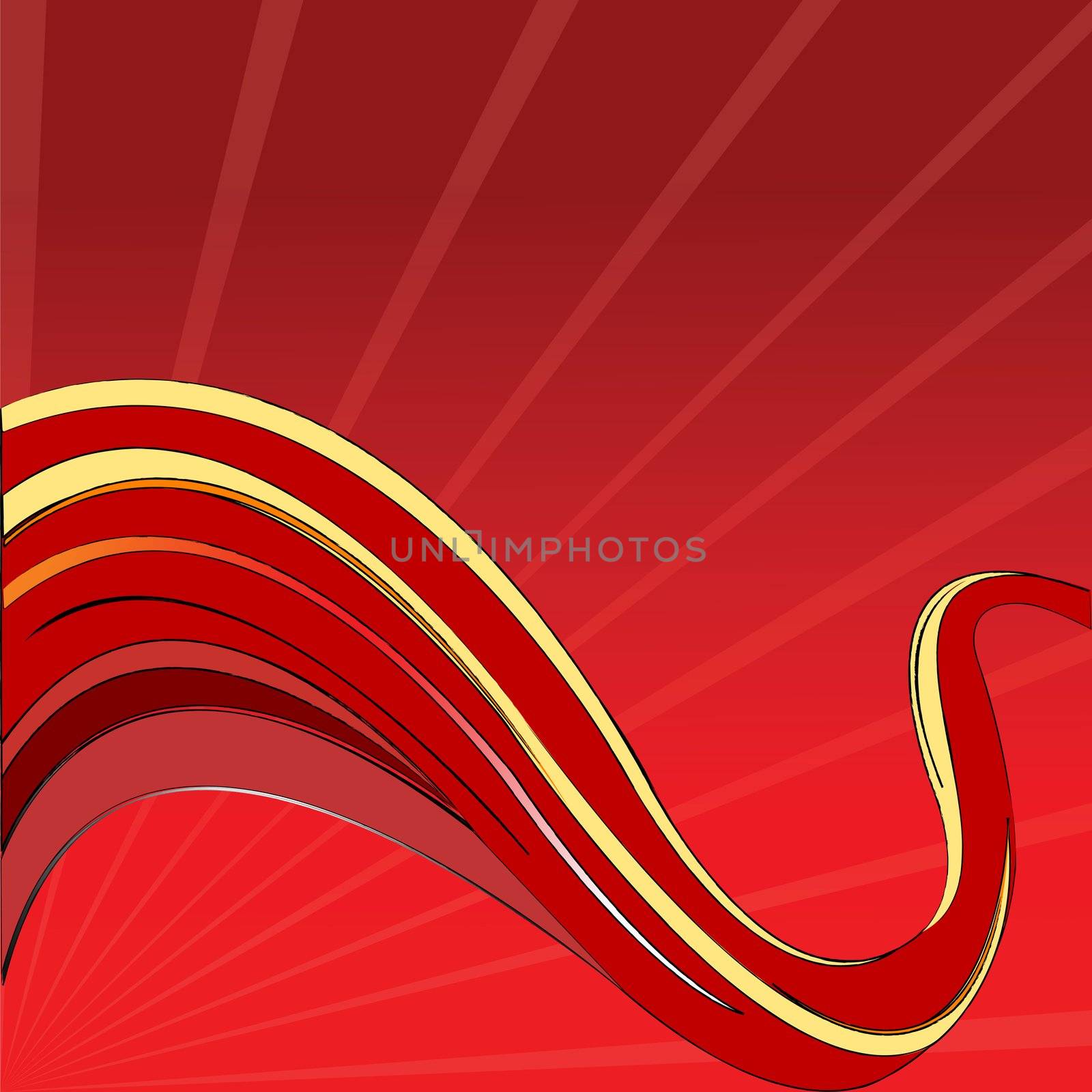 red waves vector by robertosch