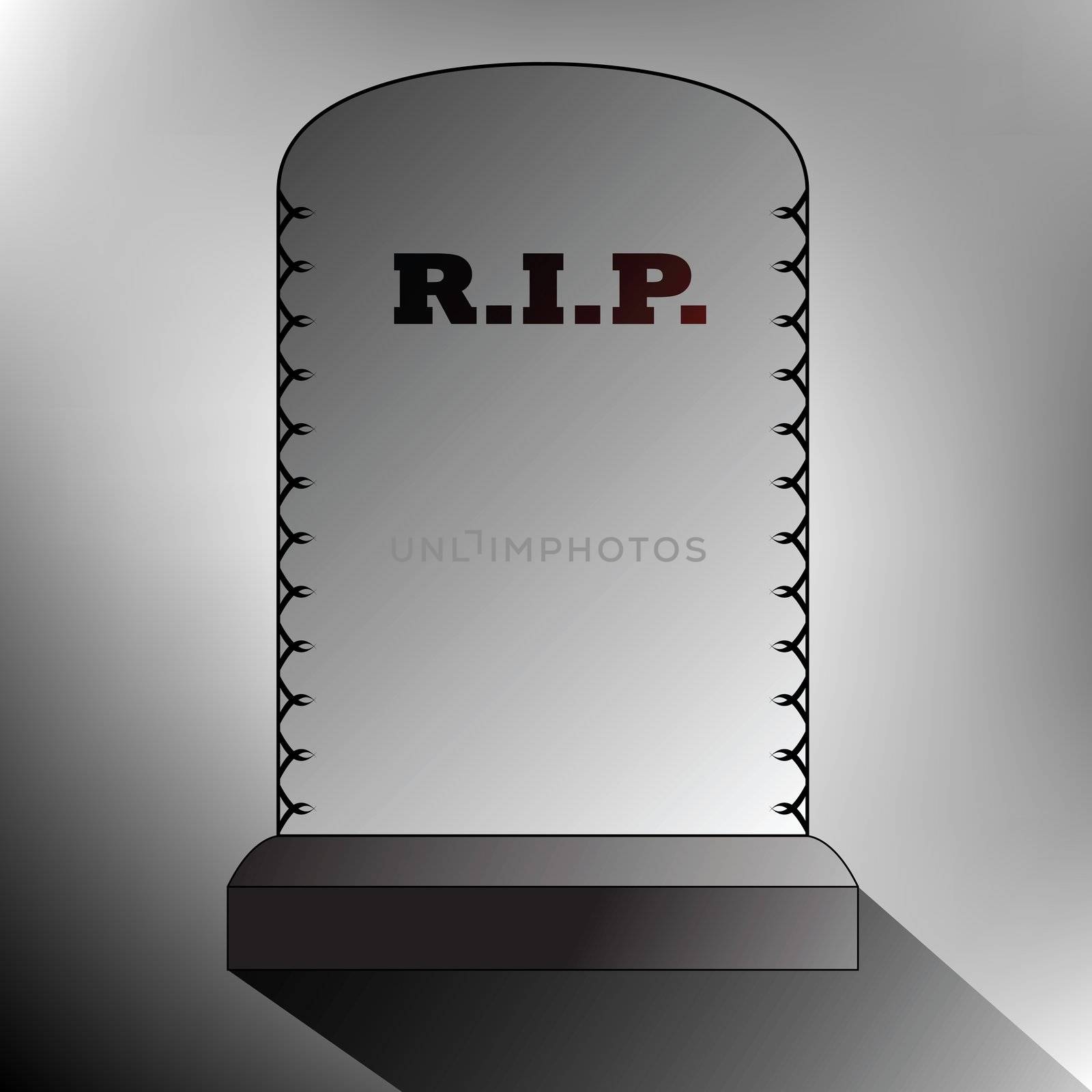 rest in peace, vector art illustration