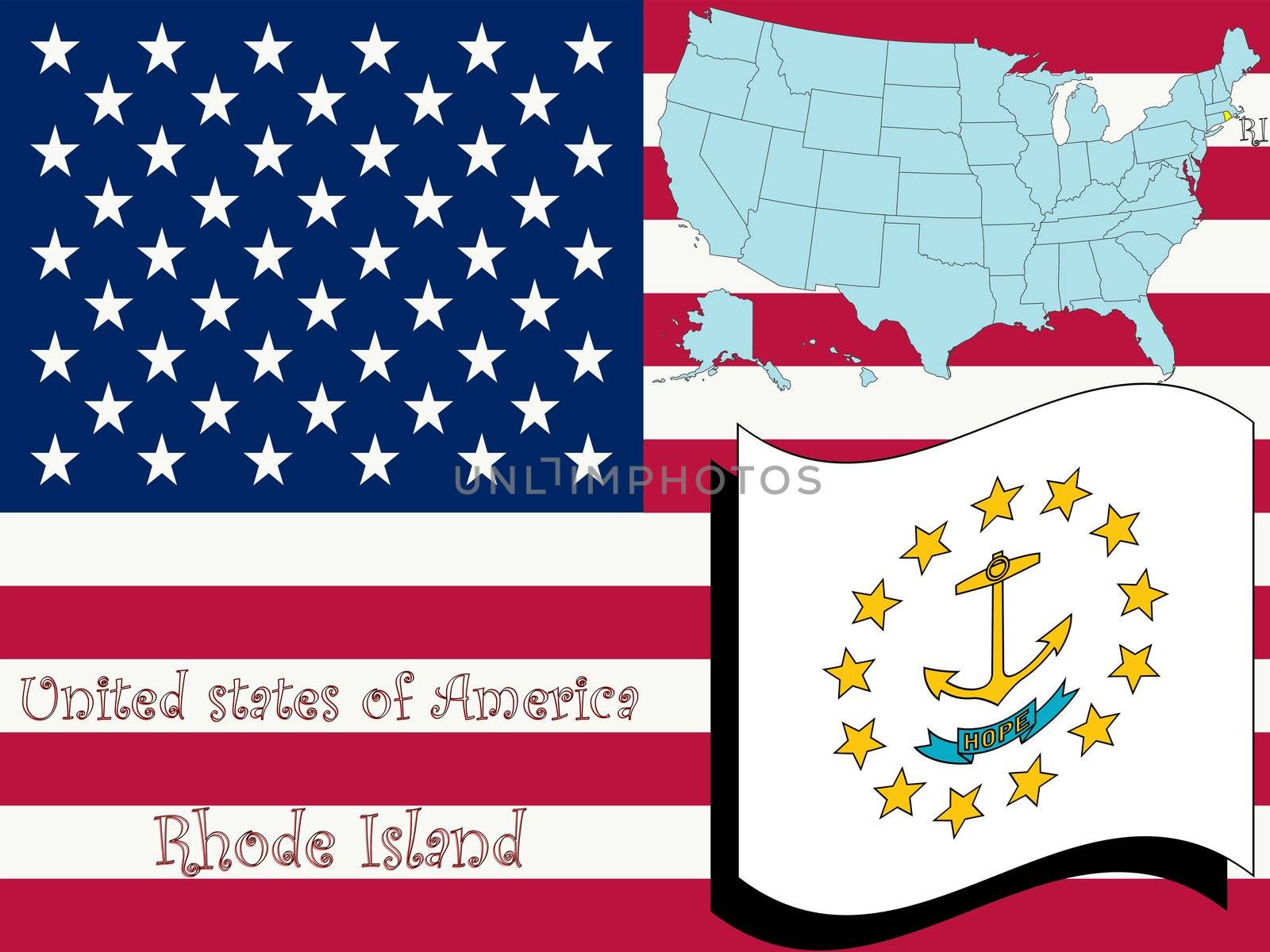 rhode island state illustration by robertosch