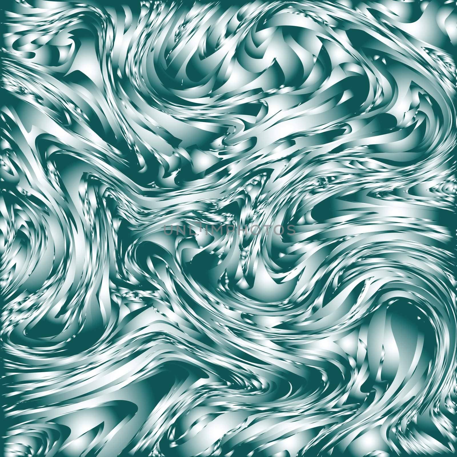 sea green abstract waves by robertosch