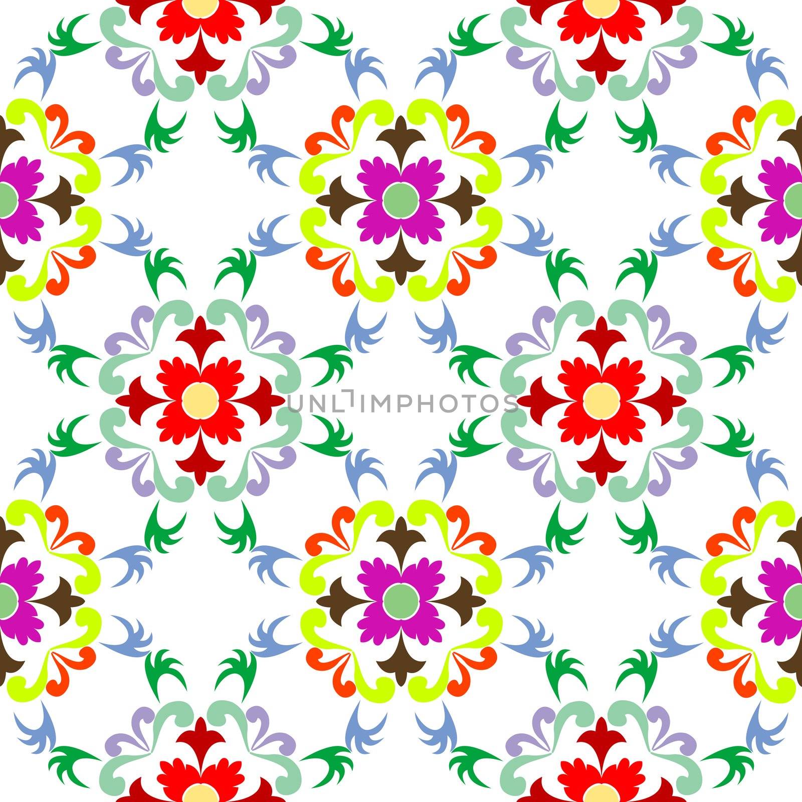 seamless floral pattern 5 by robertosch