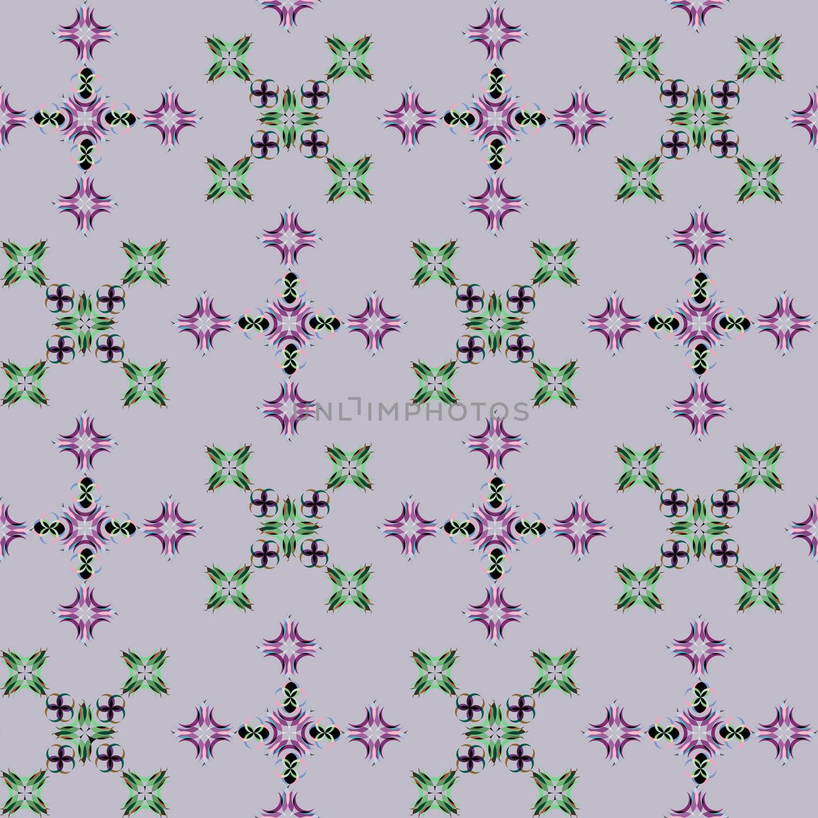 seamless flowerish pattern by robertosch