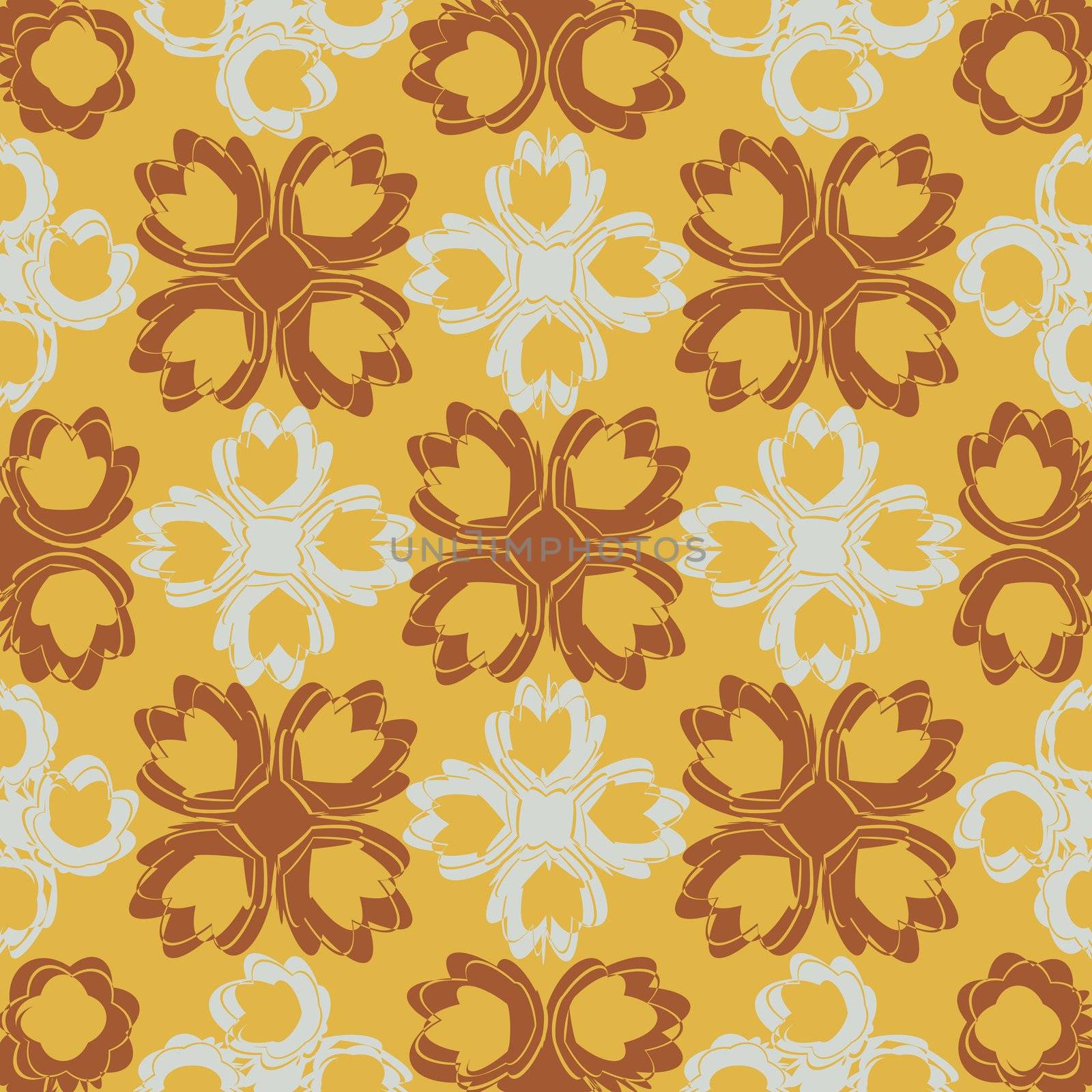 seamless flowers pattern by robertosch