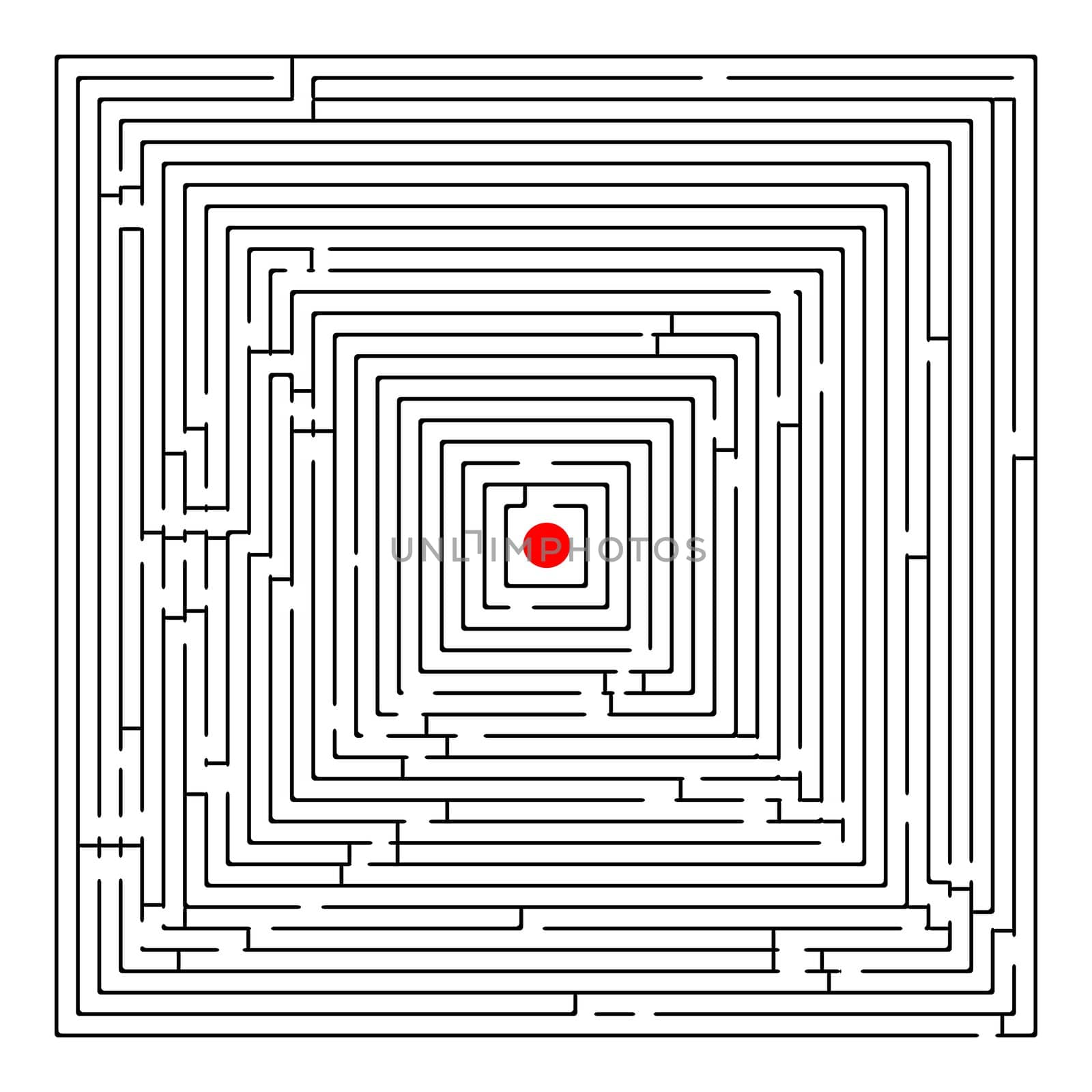 square maze, abstract art illustration