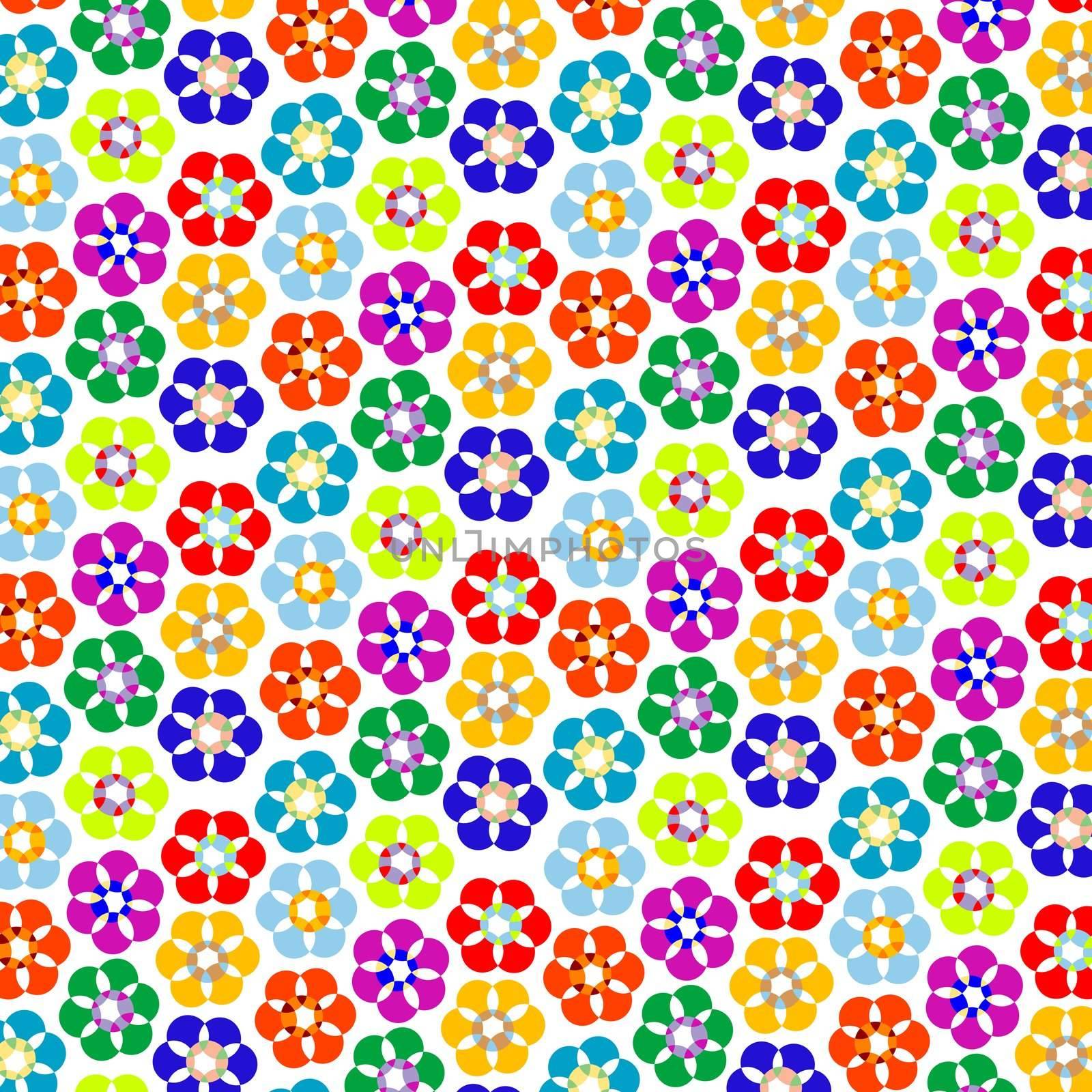 strange flowers pattern, vector art illustration; more patterns and textures in my gallery