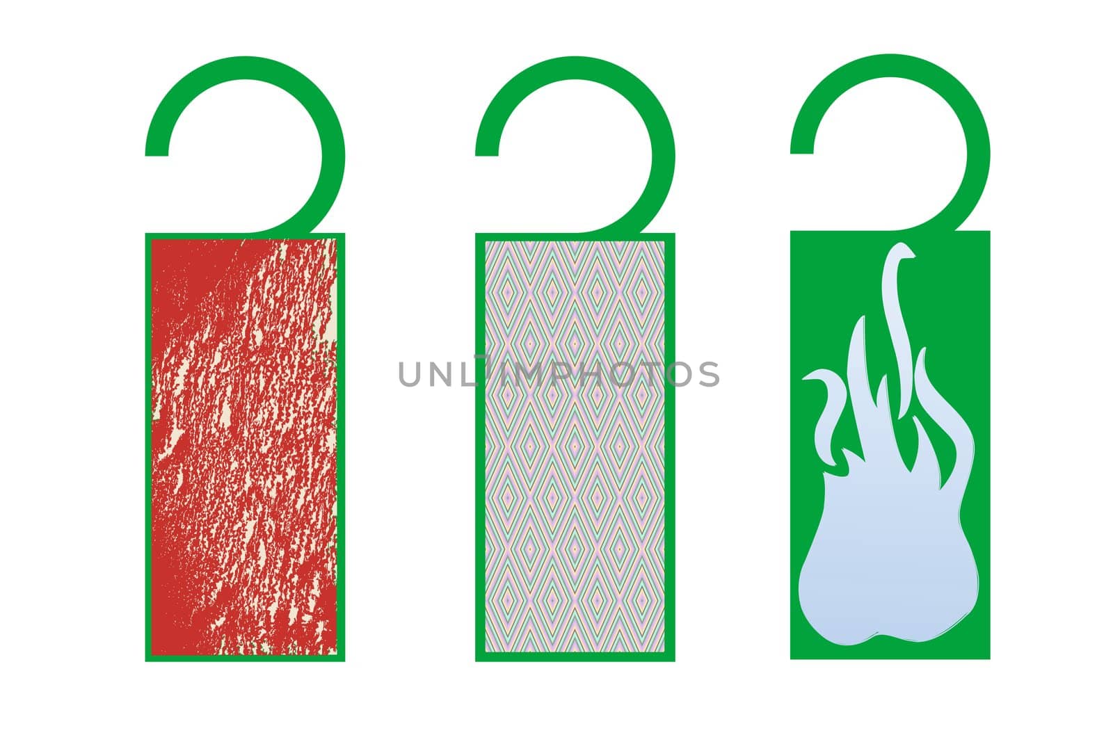 tags with texture (rust), vector art illustration; more tags in my gallery