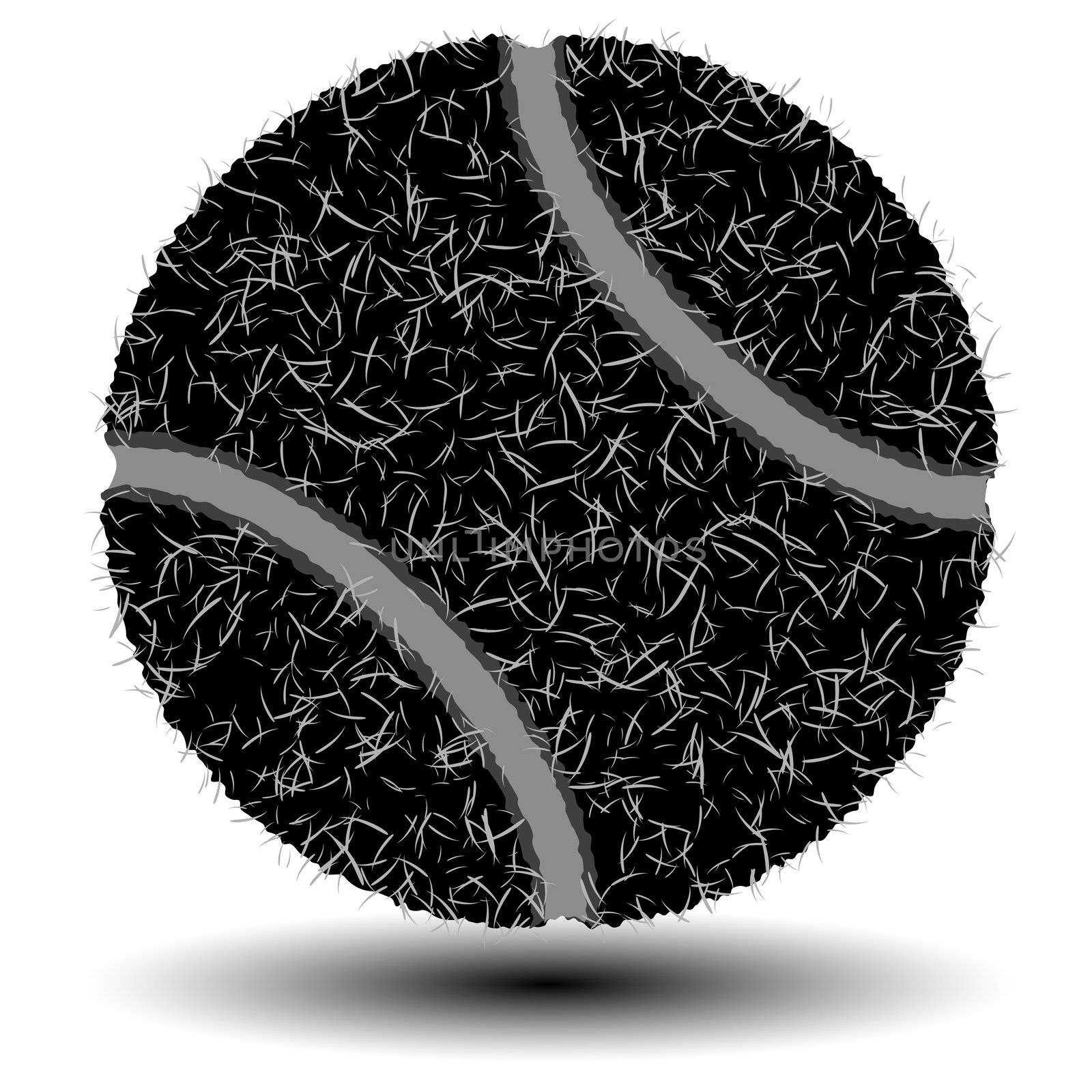 tennis ball silhouette by robertosch