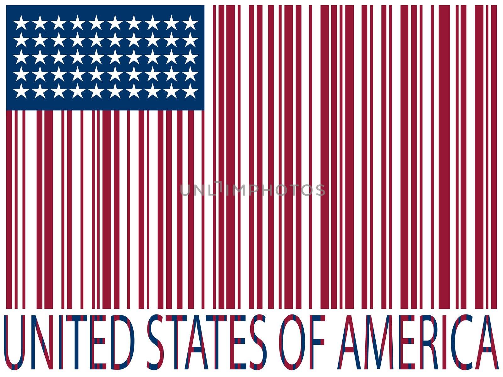 united states bar codes flag by robertosch