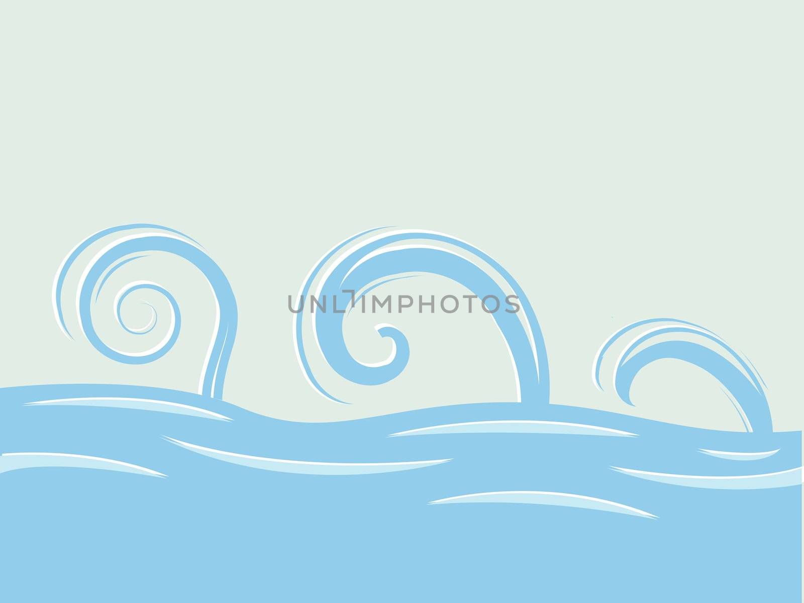 waves over sea by robertosch