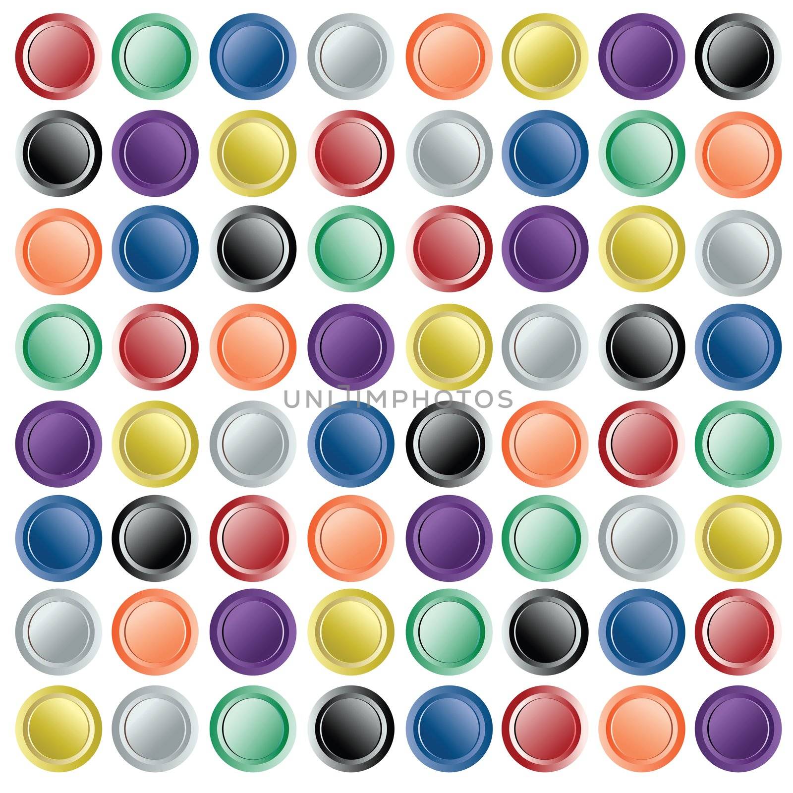 web buttons on paper, vector art illustration; more web buttons in my gallery