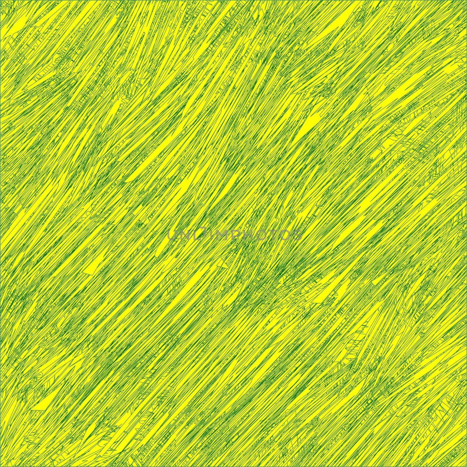 yellow and green stripes, abstract art illustration