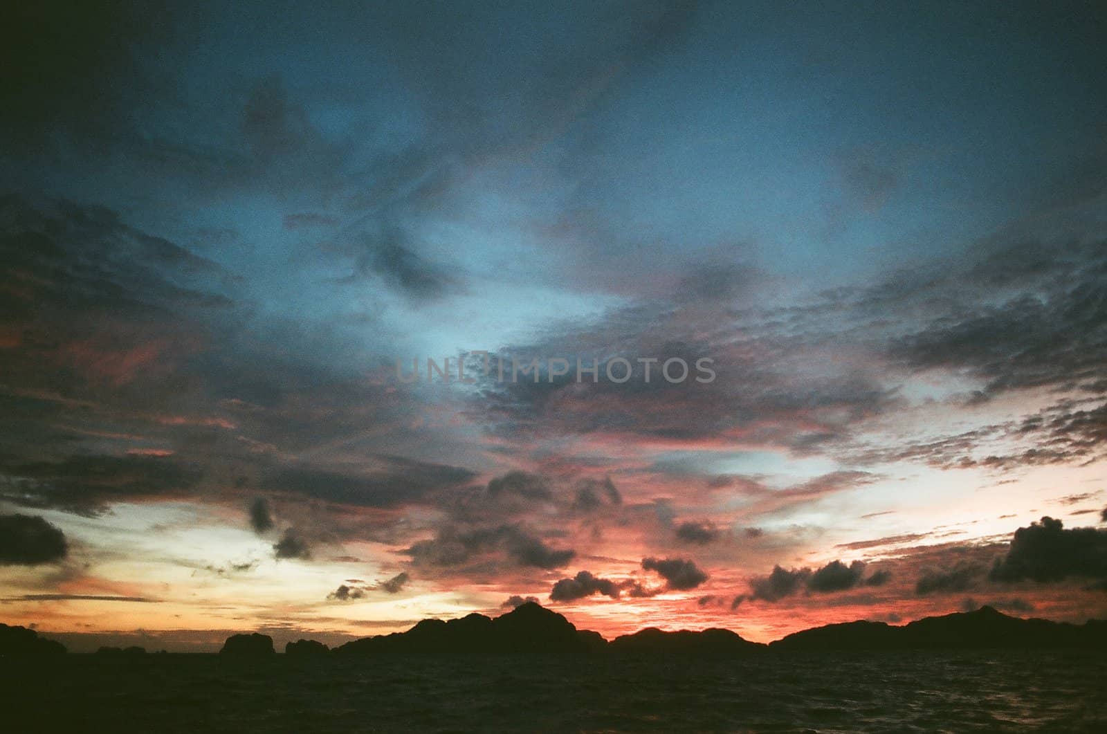 sunset of a stormy day, taken in philippines