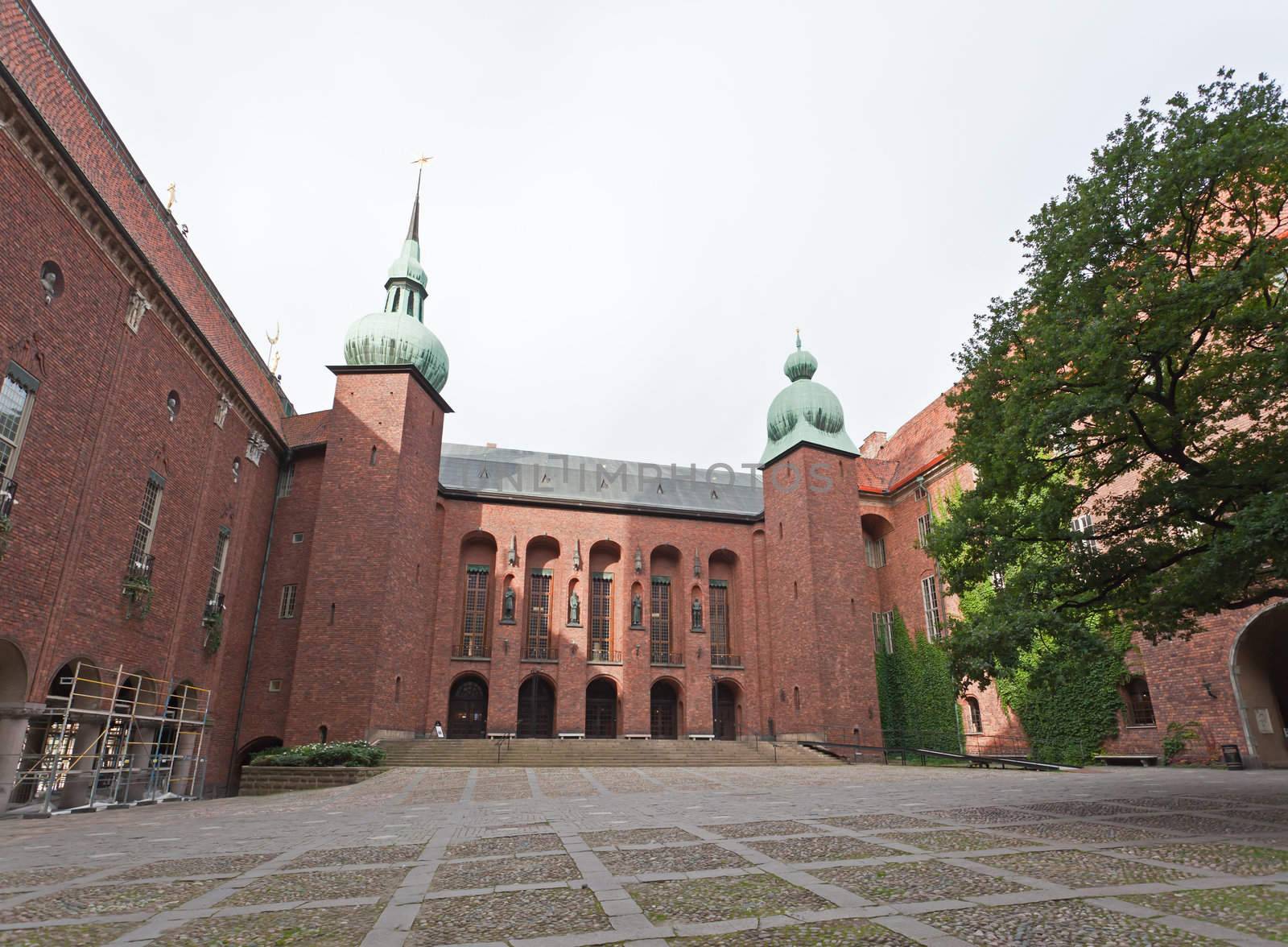 The famous City hall of Stockholm Sweden