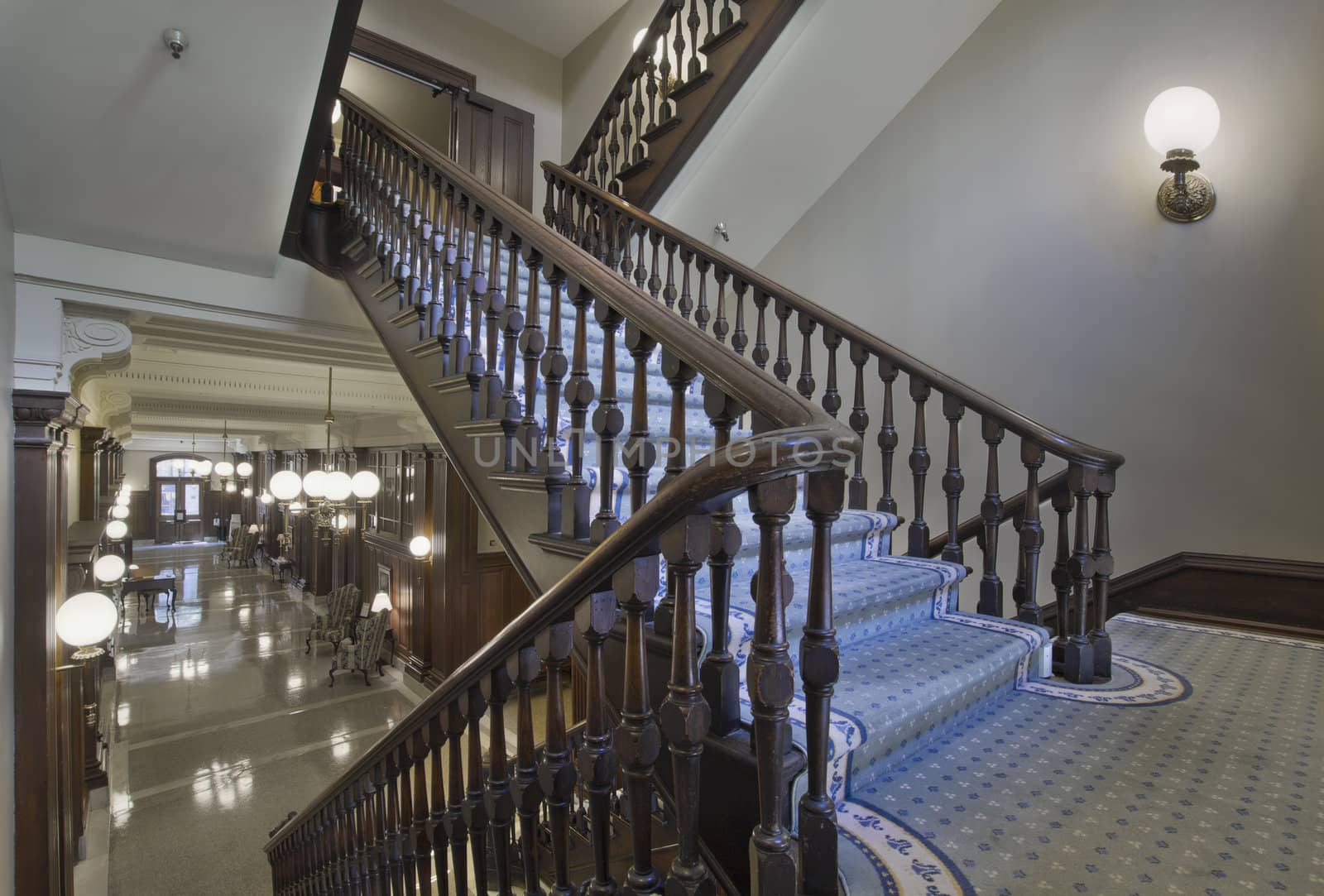 Stairs in Historic Courthouse Building by Davidgn