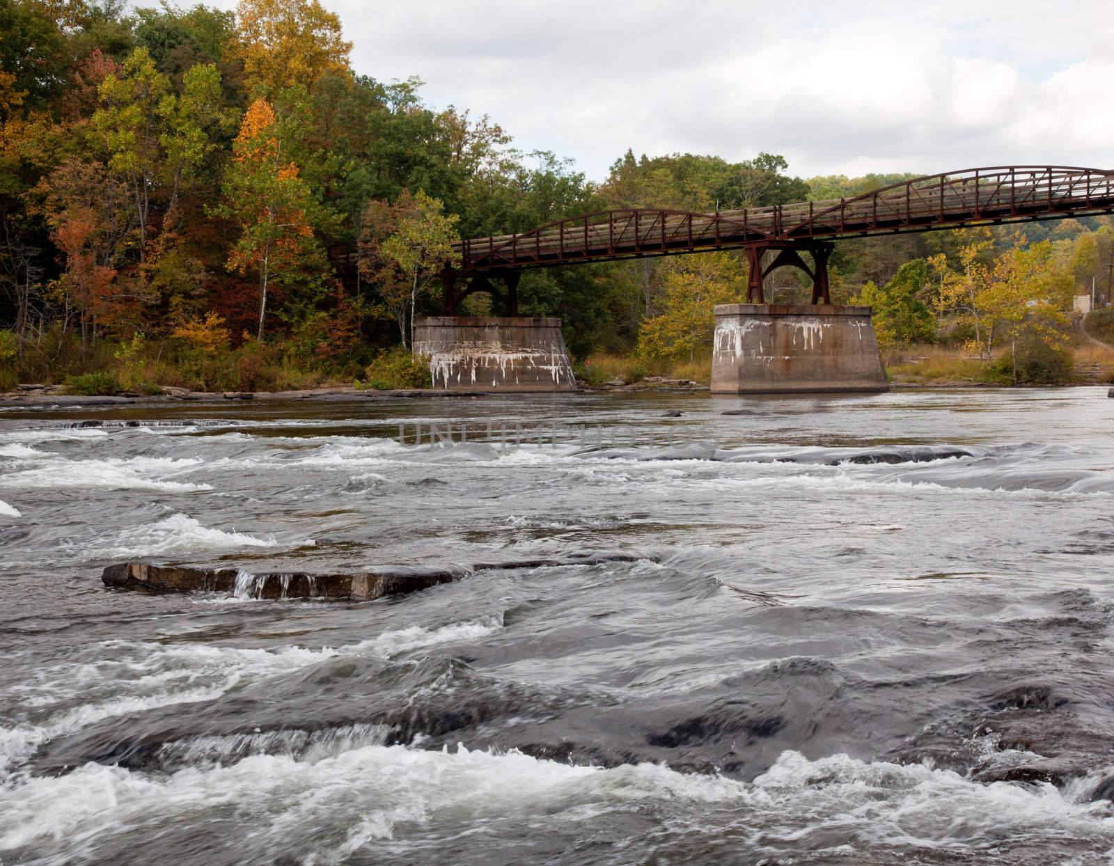 Ohiopyle in Pennsylvania on the Youghiogheny river in early fall