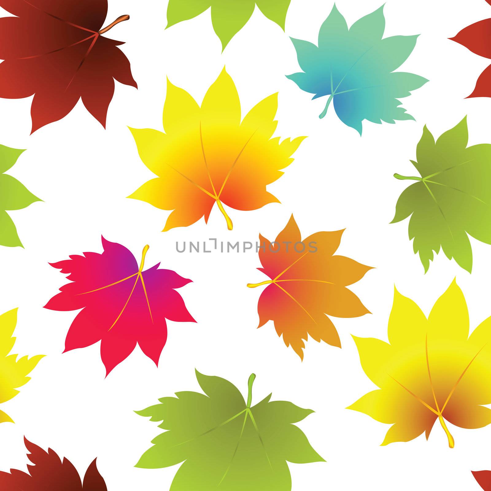 leaves seamless pattern by robertosch