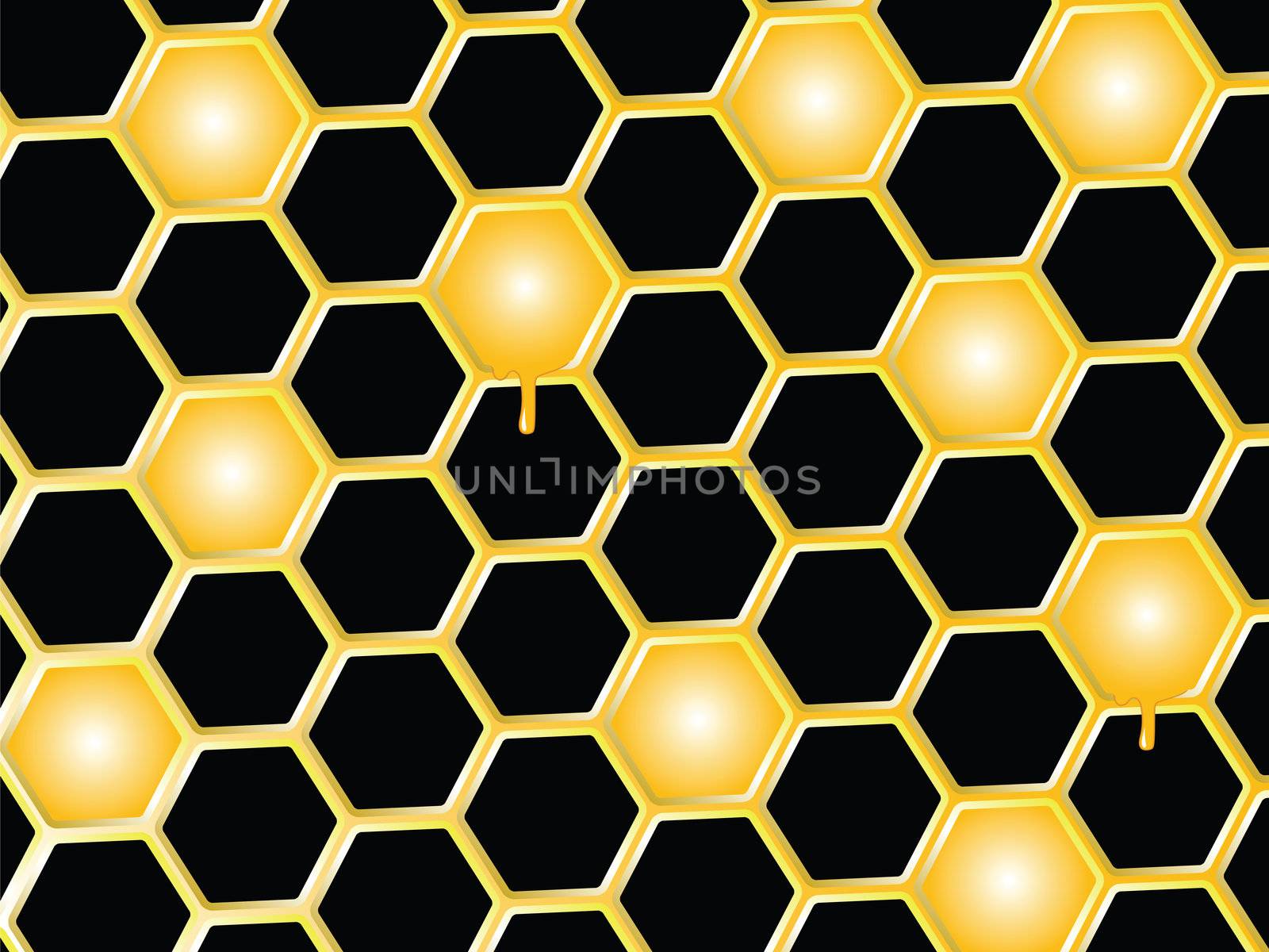 honey comb background by robertosch
