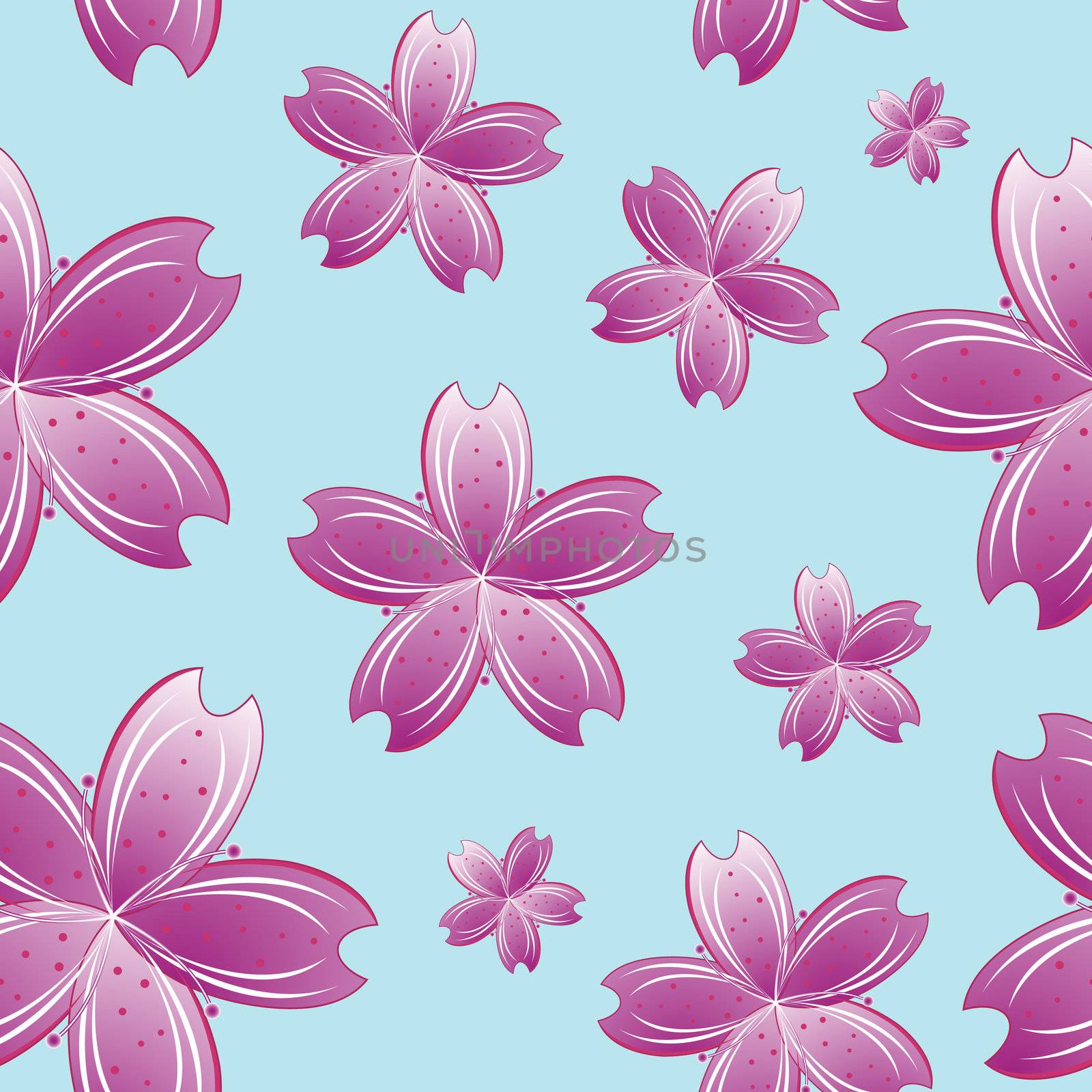 flowers seamless pattern by robertosch