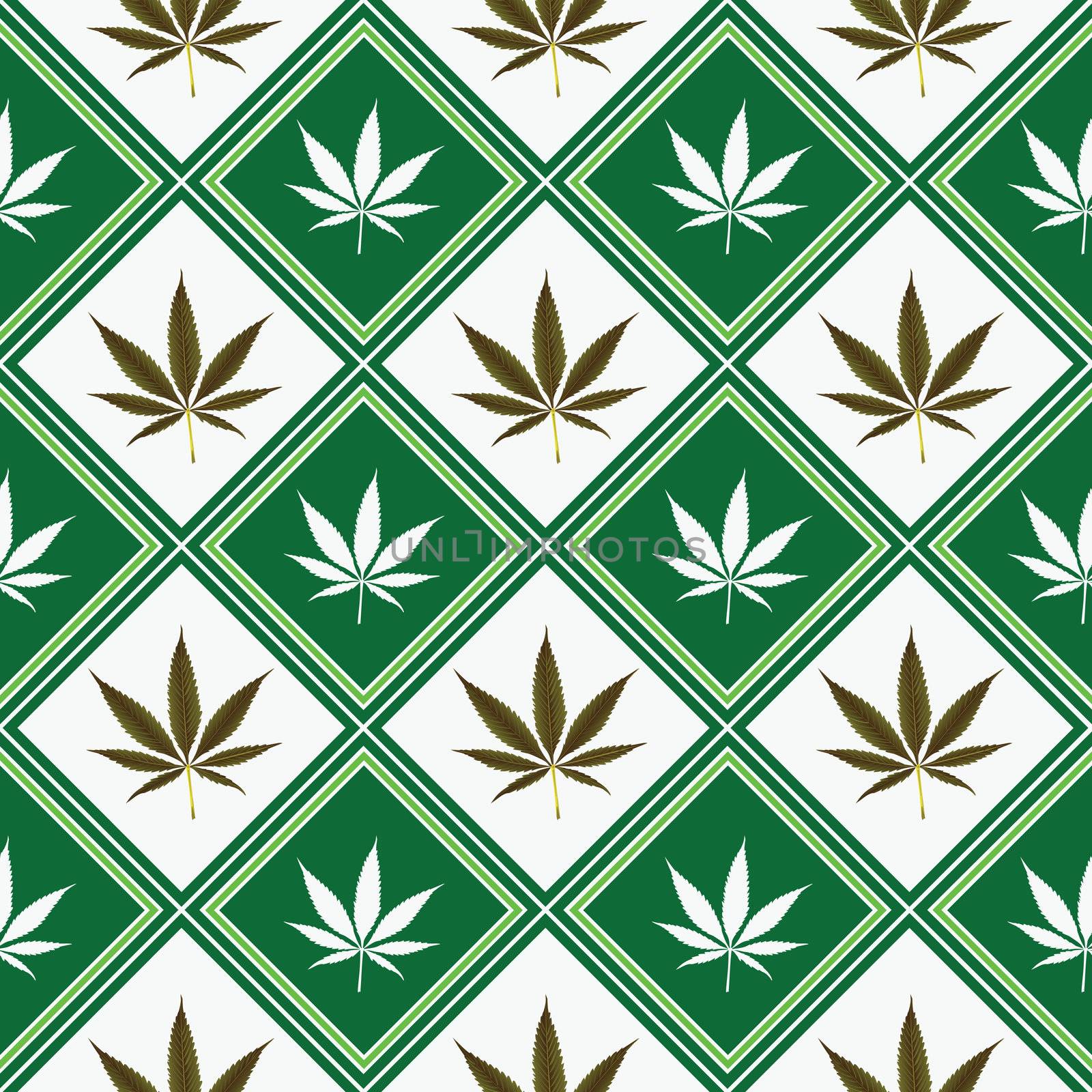 cannabis seamless texture, abstract pattern; vector art illustration