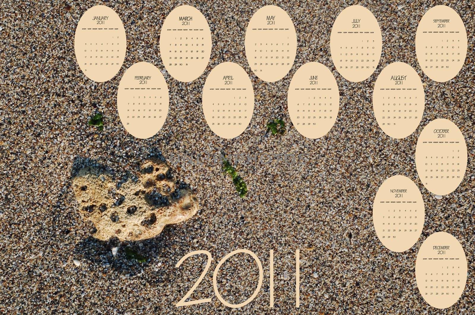 2011 sand calendar by robertosch