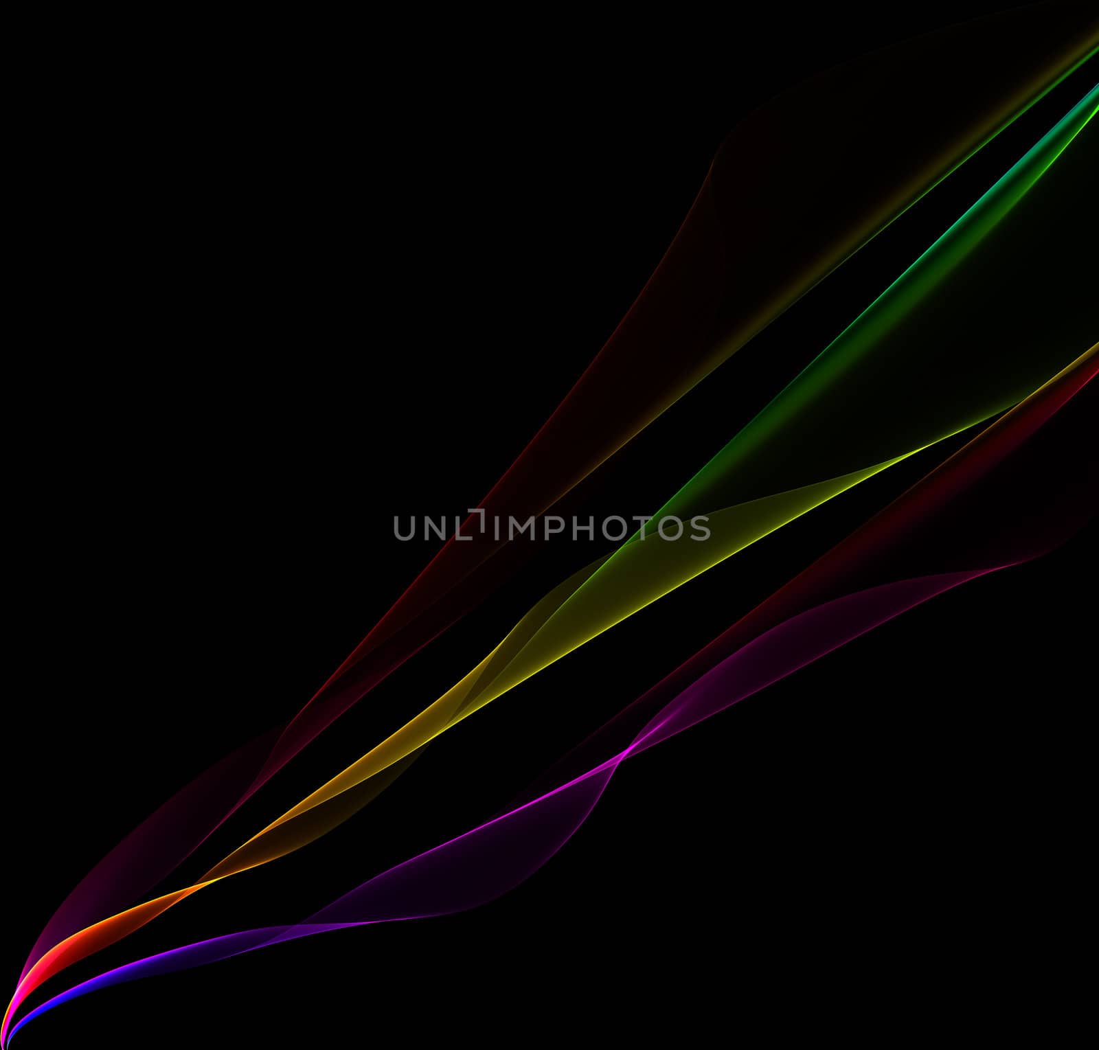elegant background with rainbow smoke on a black background
