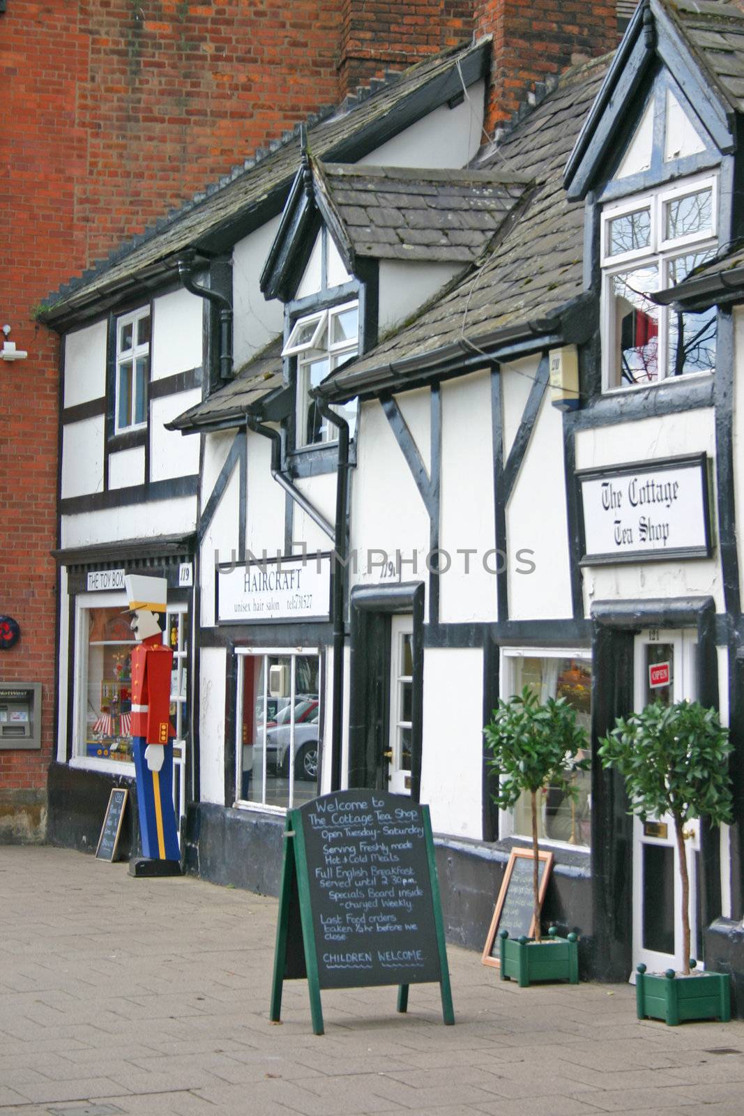 Shops in Frodsham Village Cheshire UK