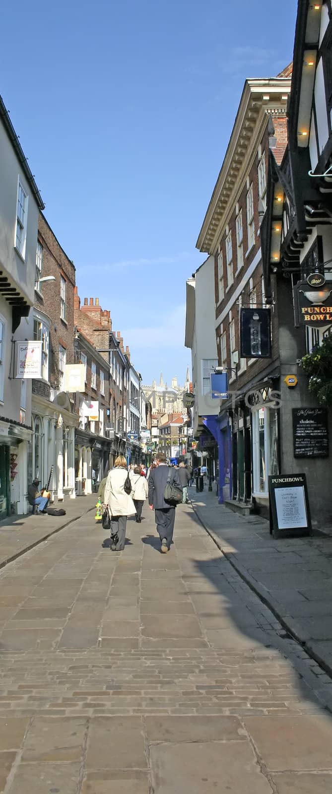 Tourists Near York Cathedral UK