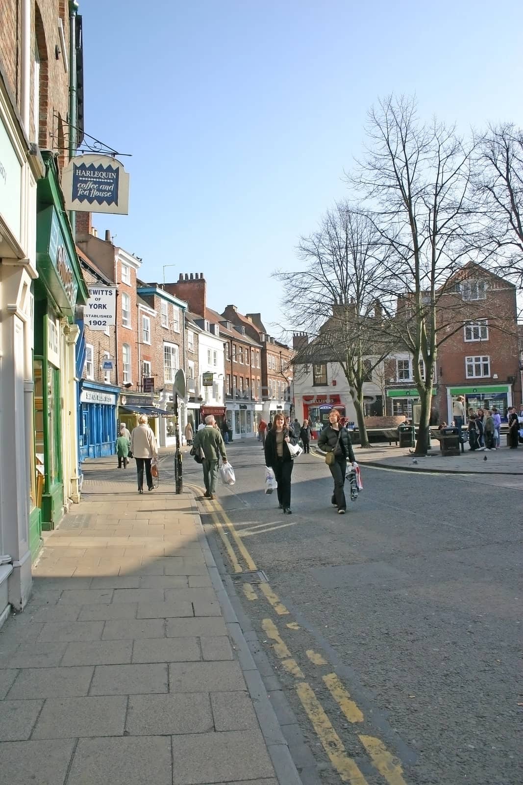 Shoppers and Tourists in York England by green308
