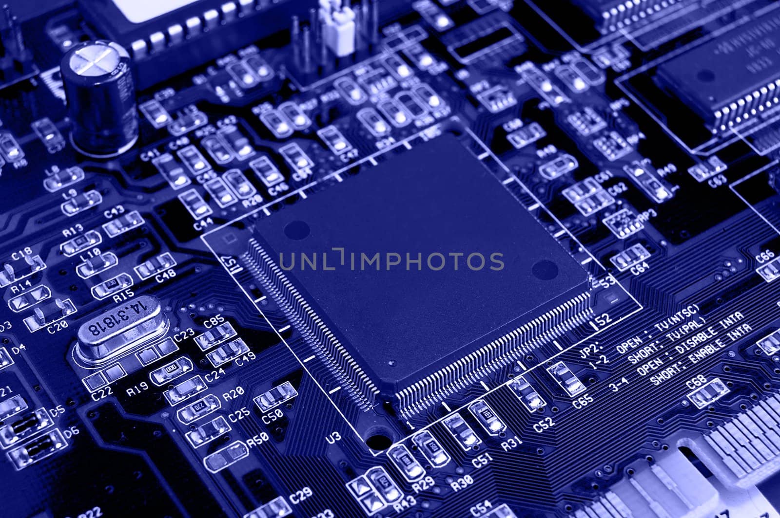 Close up of Computer Circuit Board