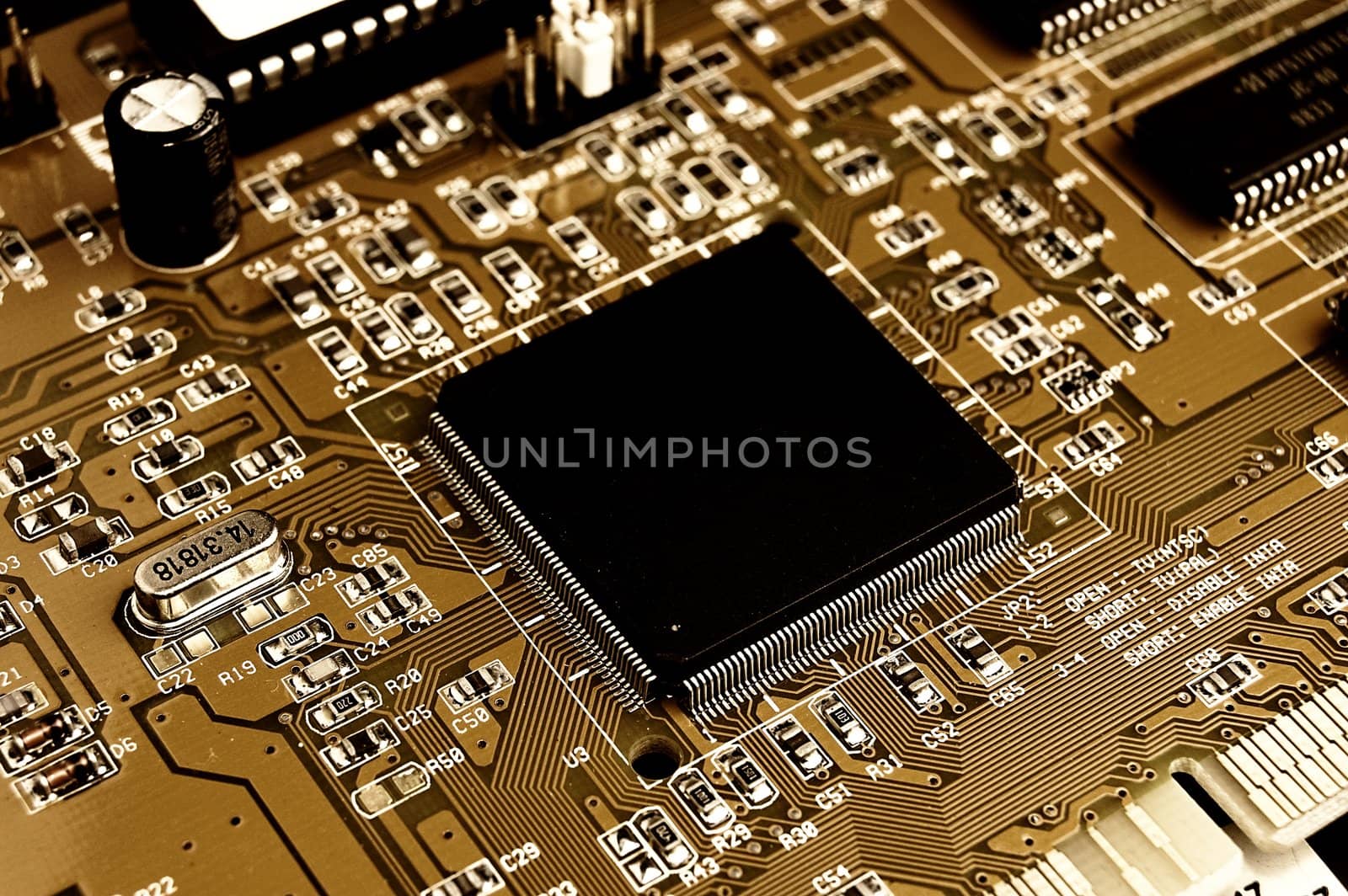 Close up of Computer Circuit Board