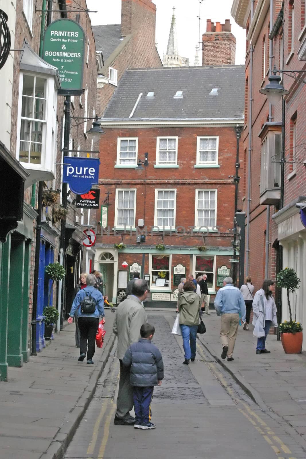 Shoppers and Tourists in York England by green308