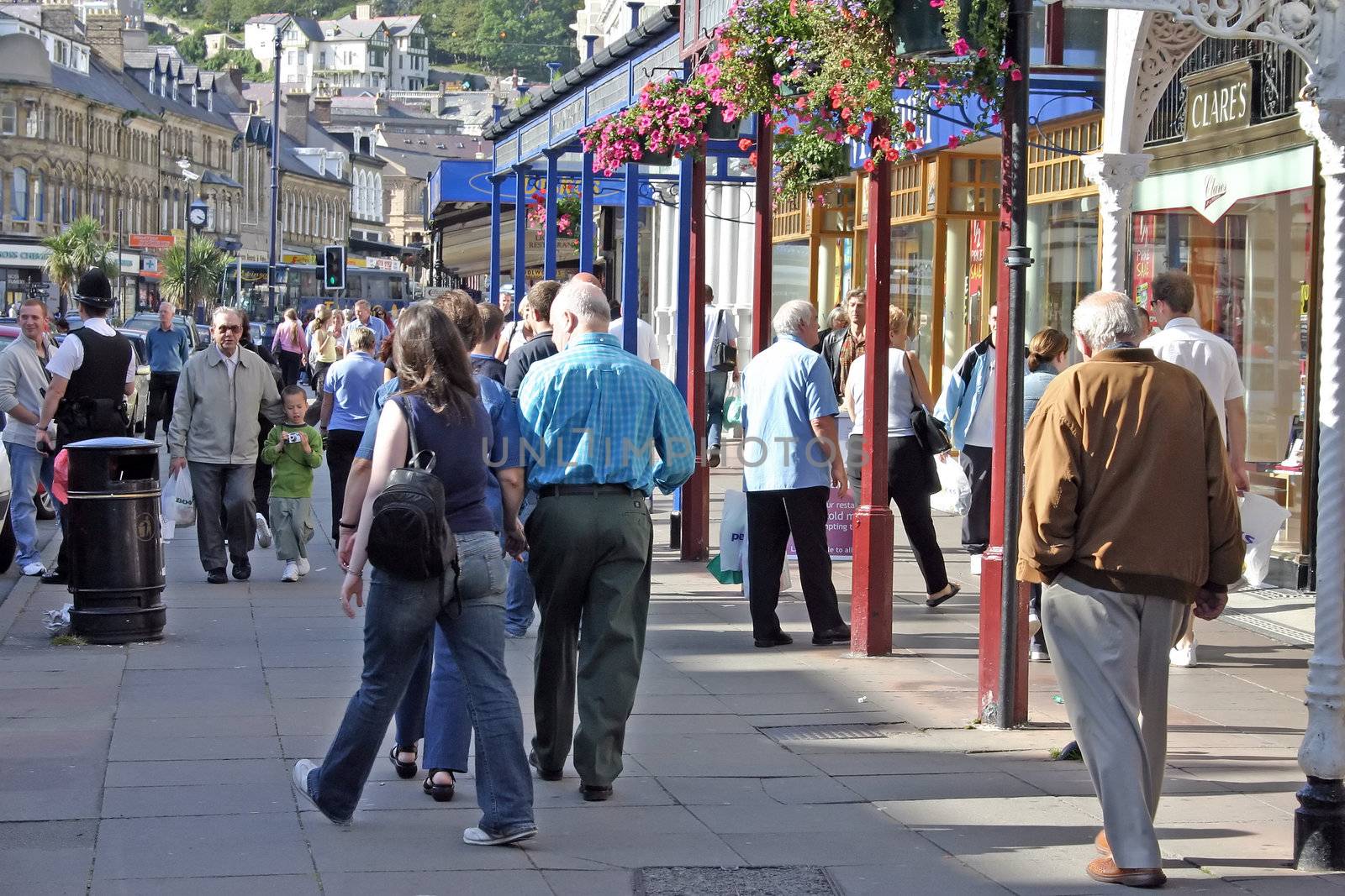 Tourists and Shoppers in Llandudno North Wales by green308