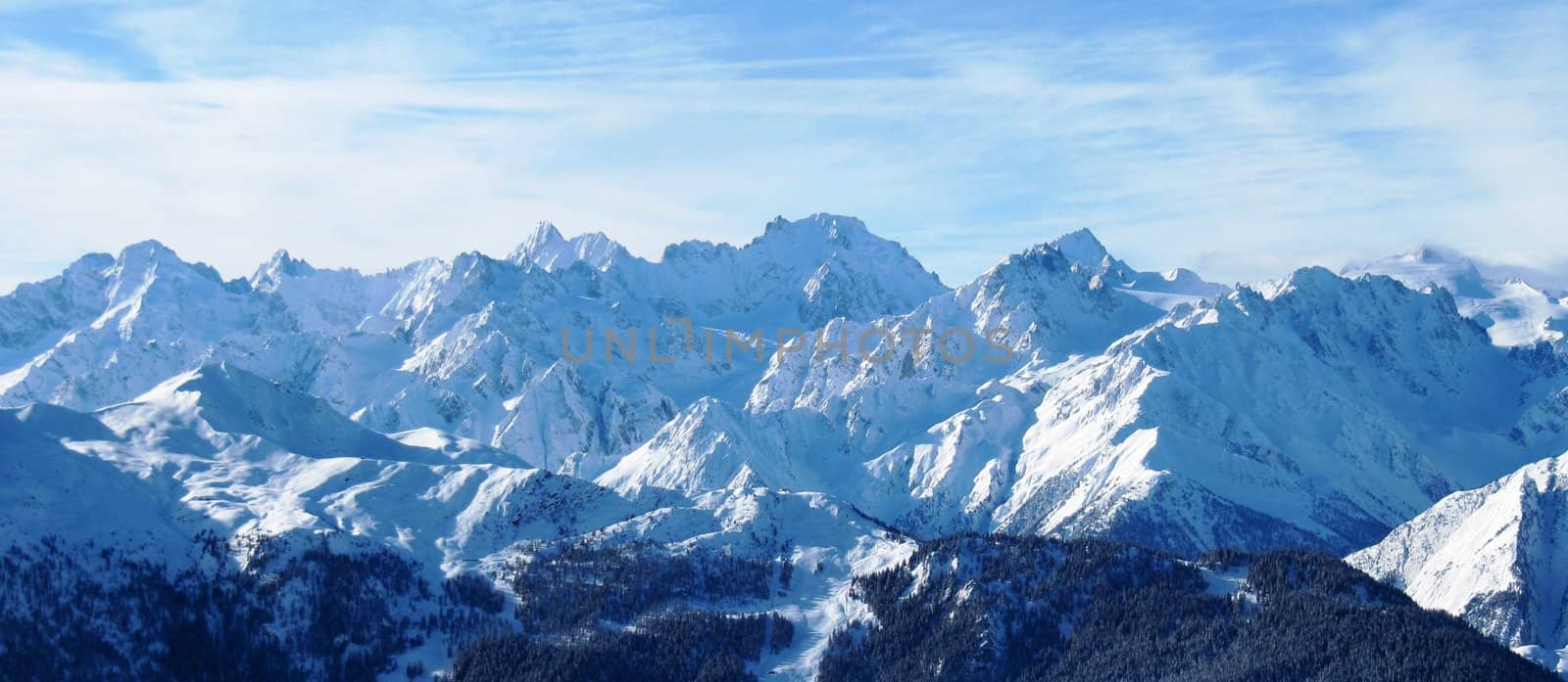 Alpine Mountain peaks by chrisga