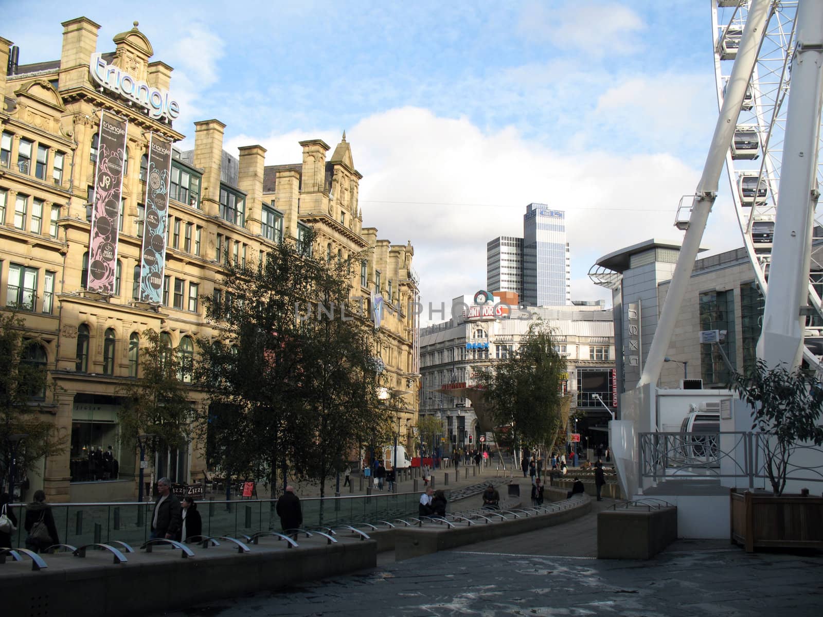 Shoppers in Manchester England on 7 November 2008