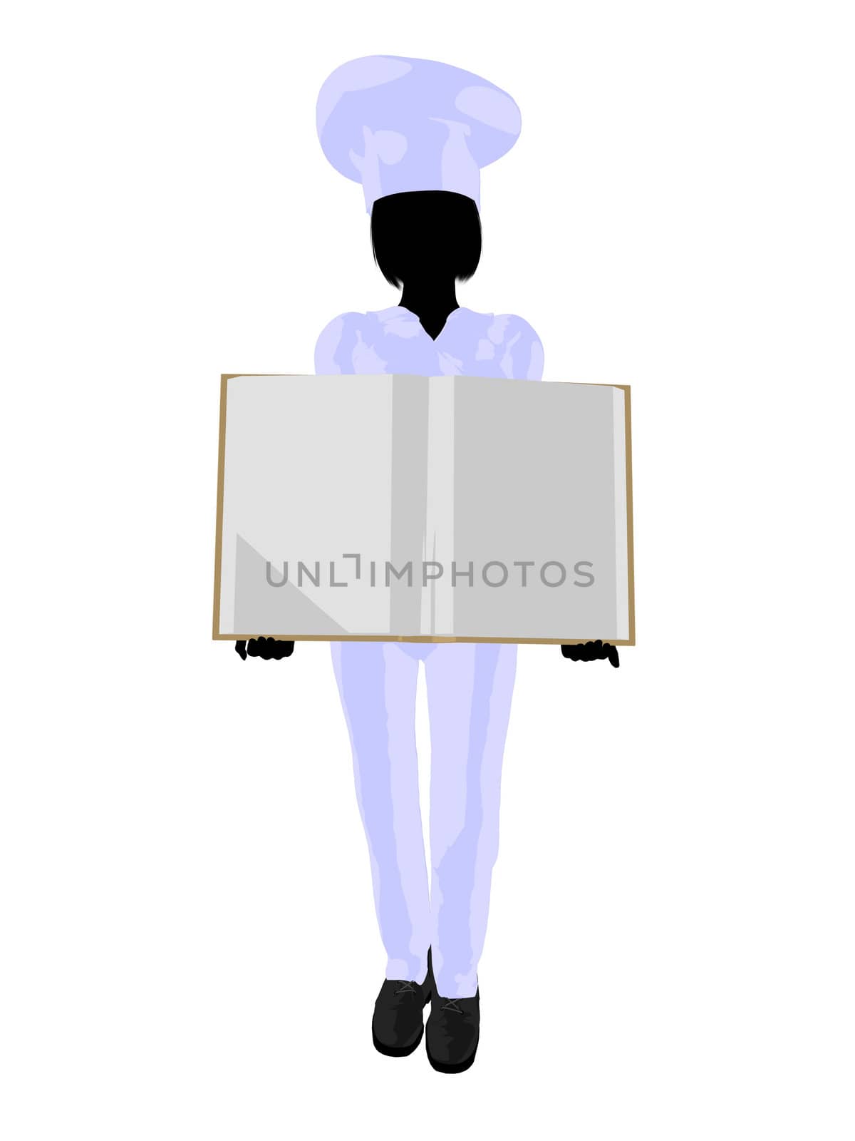 Chef Menu Art Illustration Silhouette by kathygold