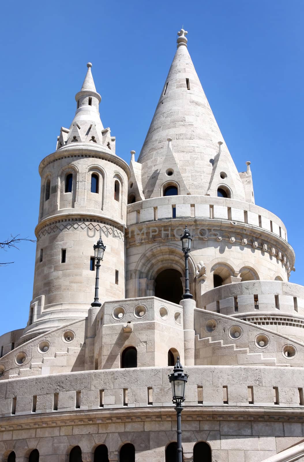 Fisherman Bastion on the Buda Castle hill in Budapest, Hungary