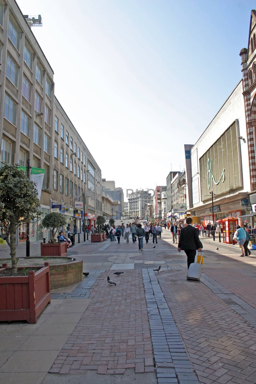 Shoppers in Liverpool England