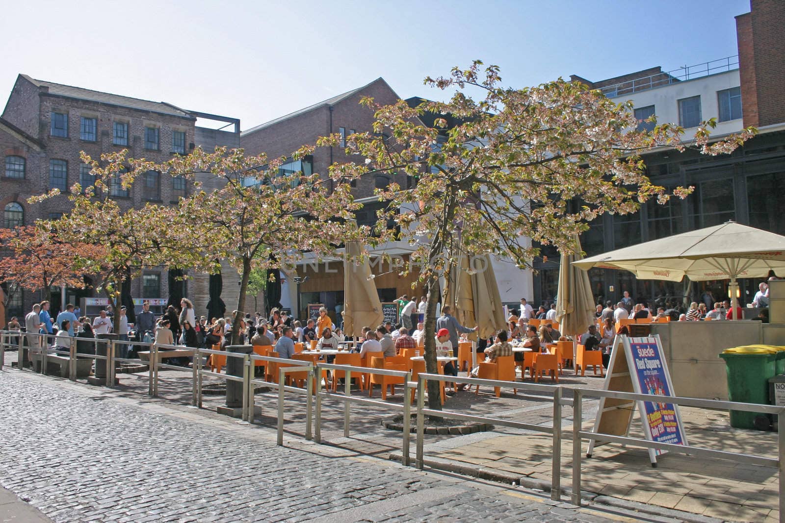 Outside Bar Culture in Liverpool England