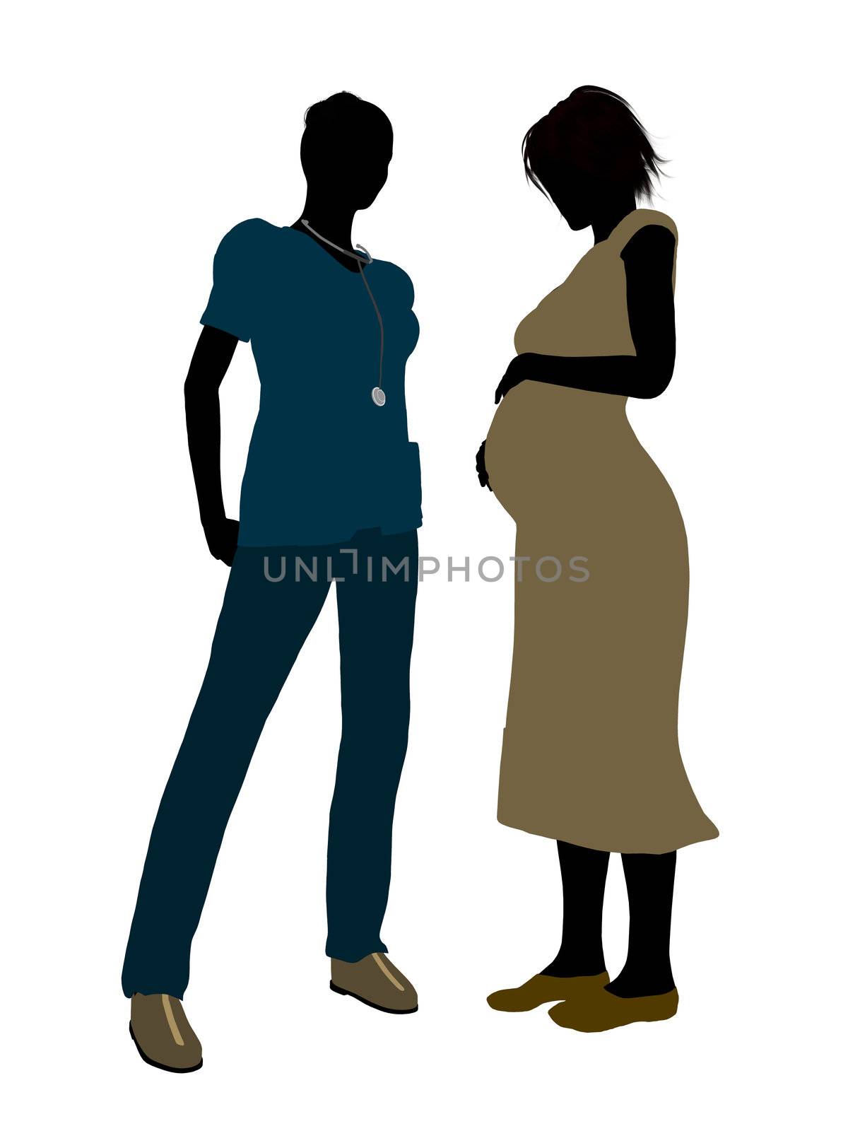 Female Doctor Silhouette by kathygold