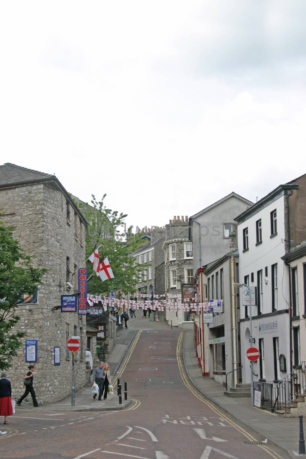 England Flags in Kendal Town Centre in Cumbria by green308