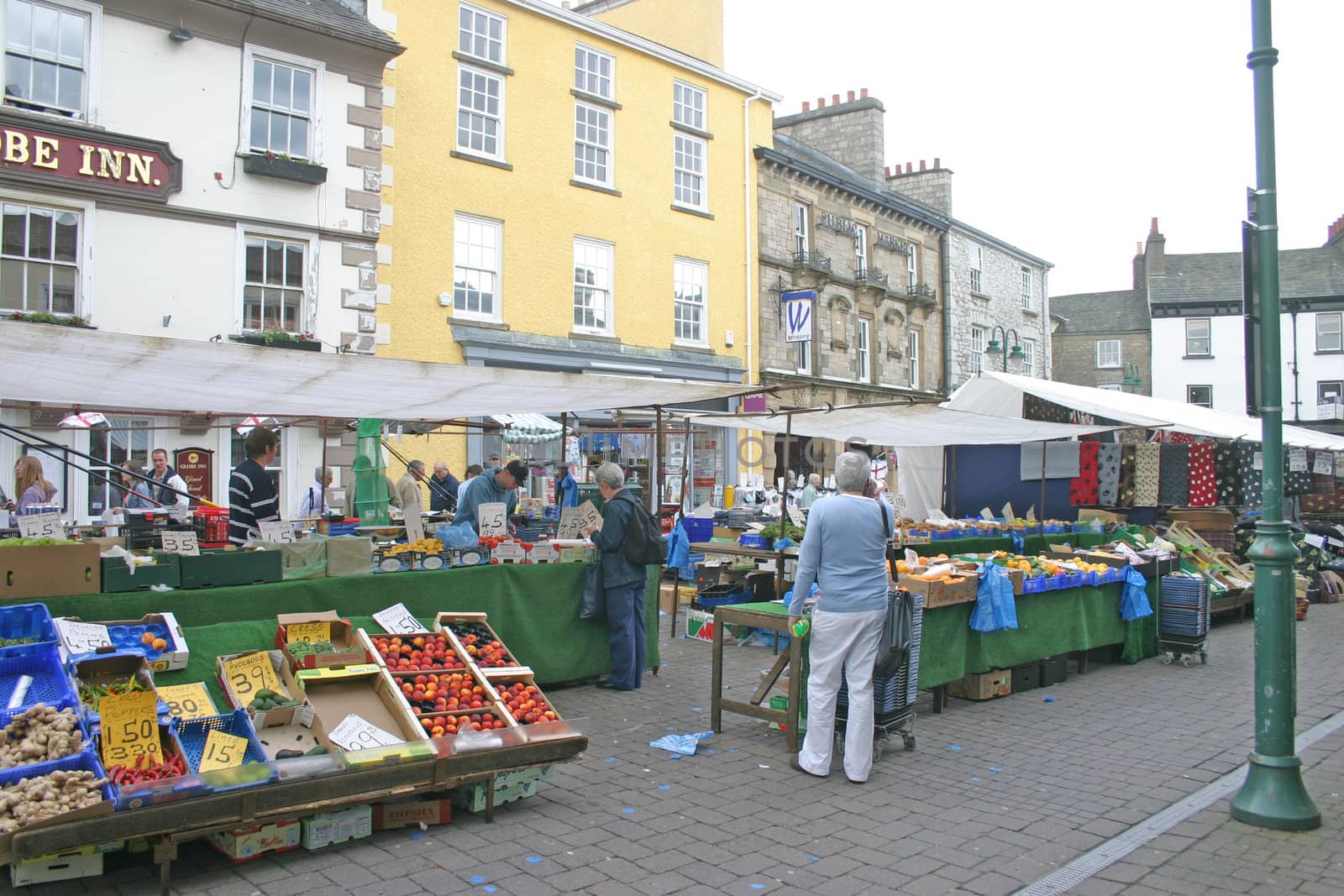 Open Air Fruit Market in Kendal Town Centre in Cumbria by green308