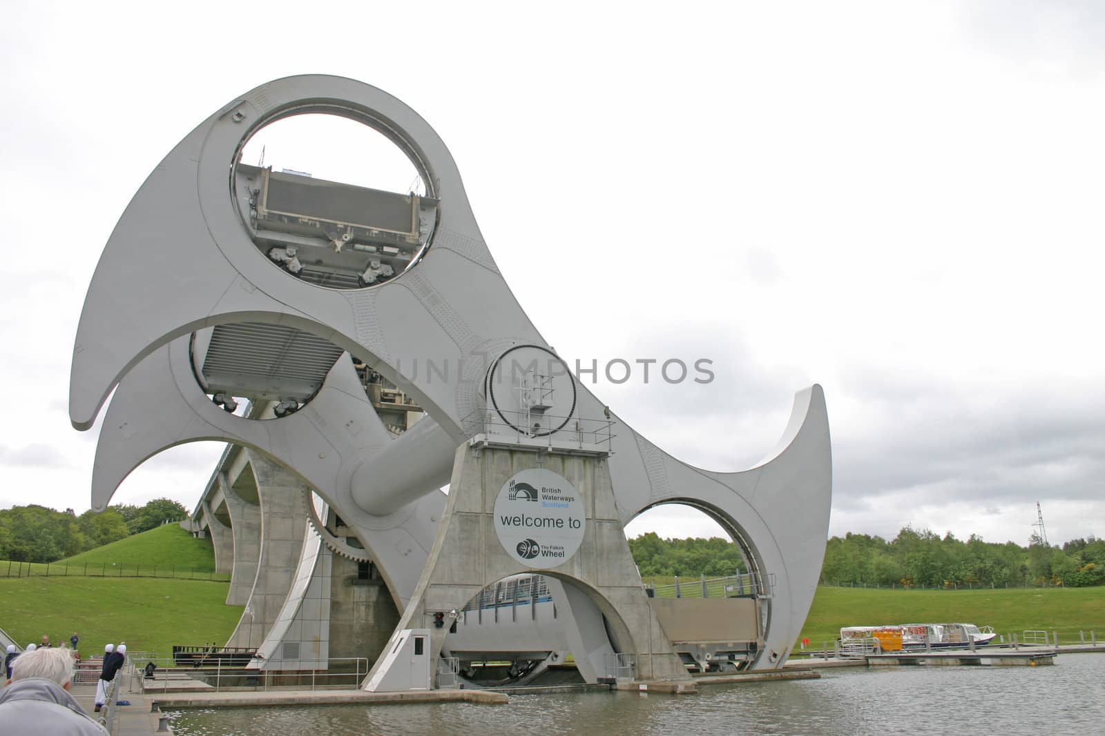 Falkirk Wheel in Scotland UK