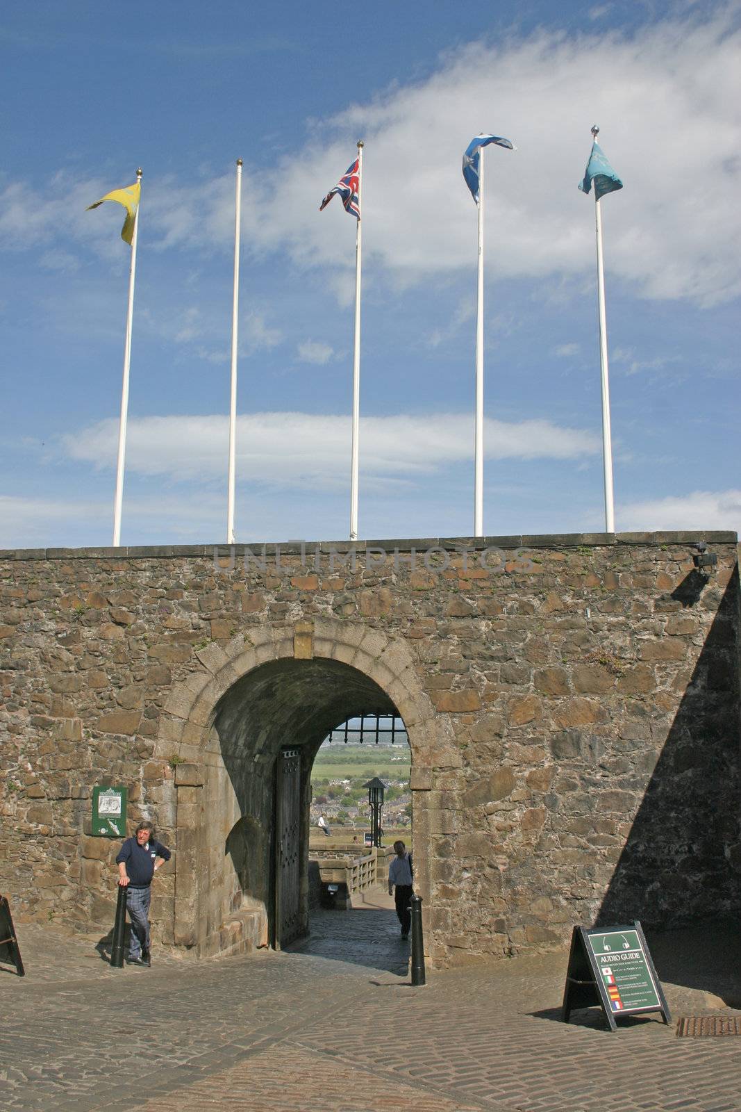 Flags at Stirling Castle in Scotland by green308