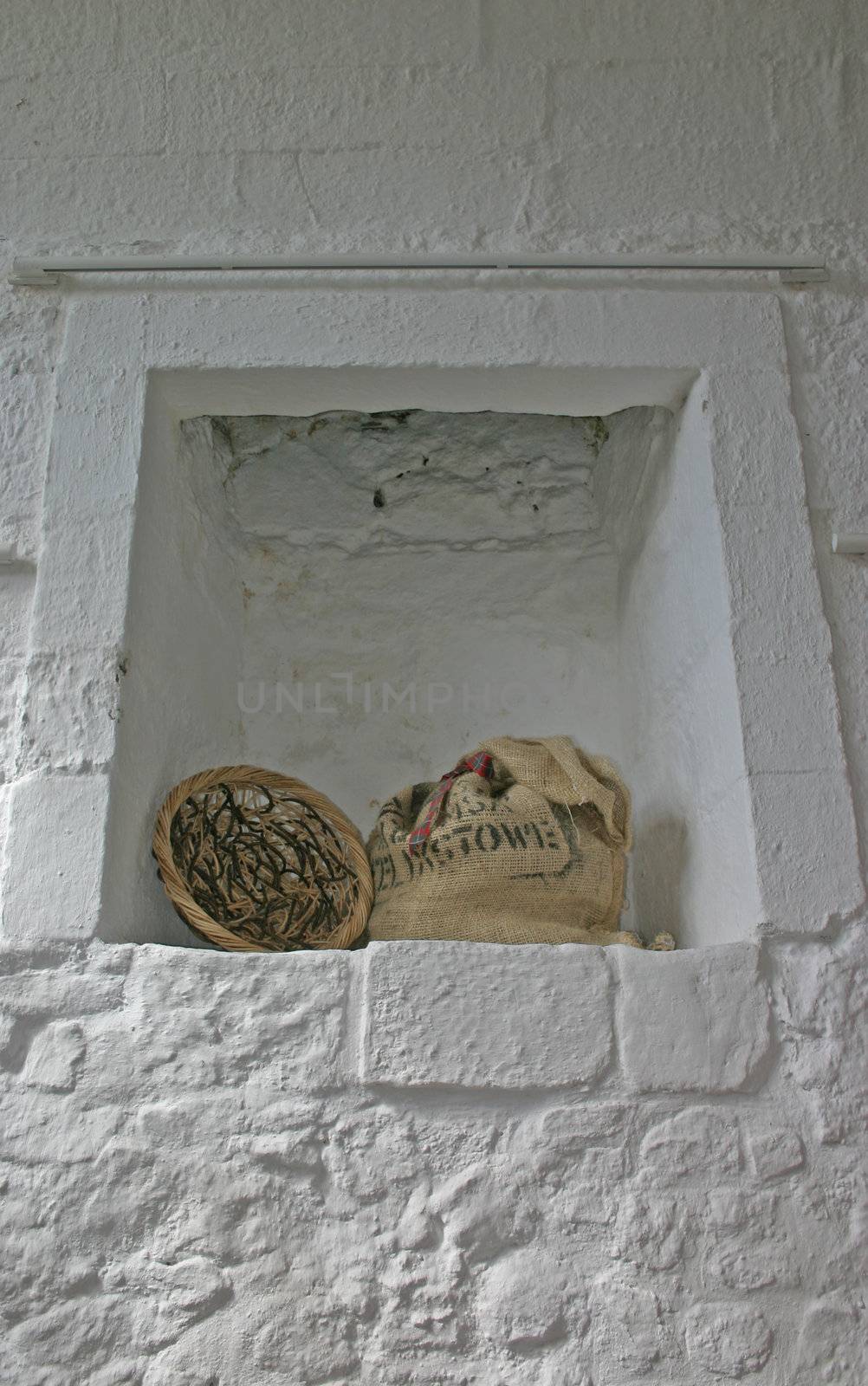Wheat Sack within Old Fireplace at Stirling Castle in Scotland by green308