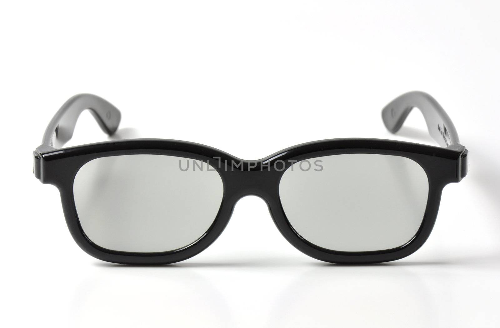 3D glasses on a white background