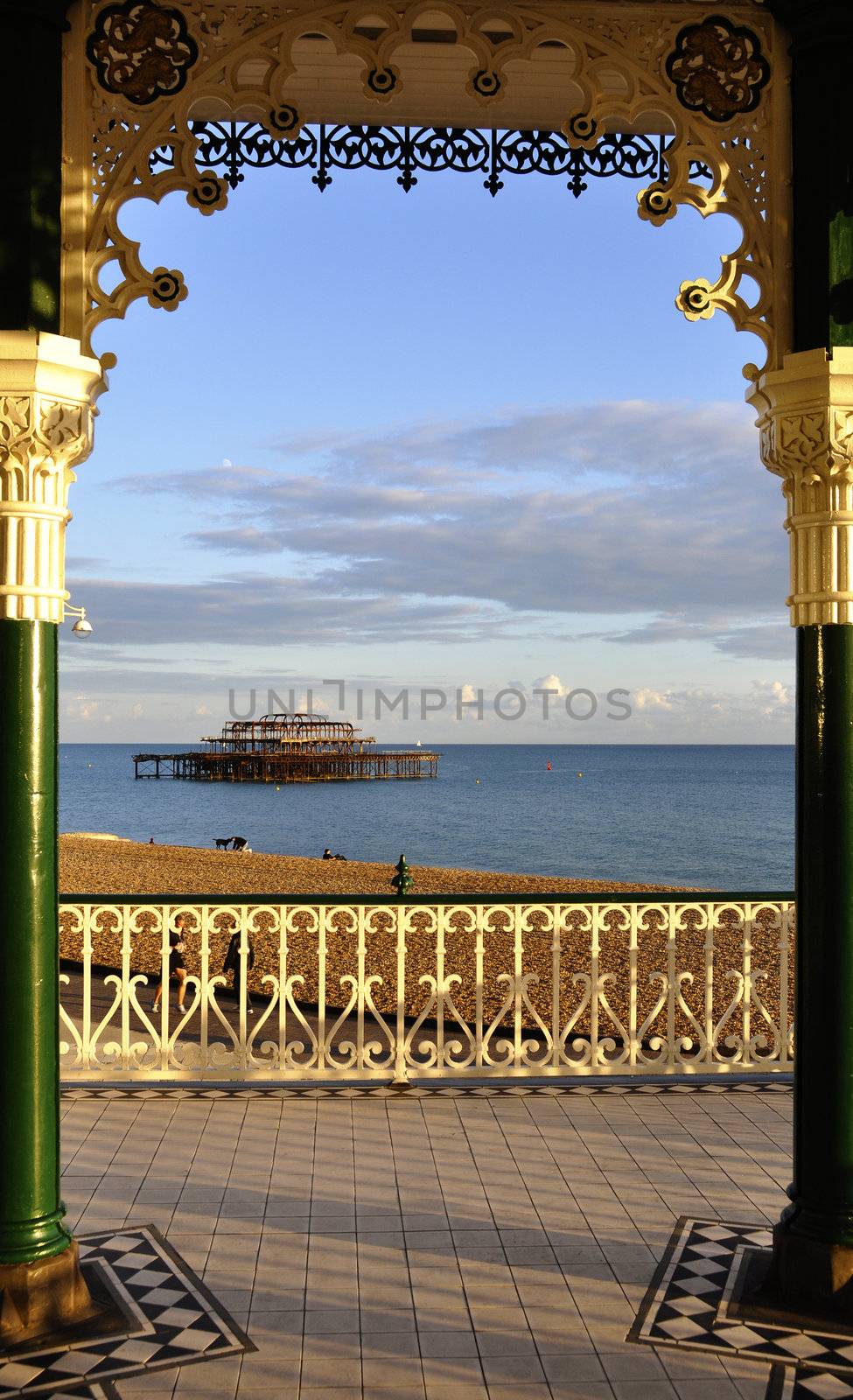 The West Pier in Brighton, Sussex, England, UK