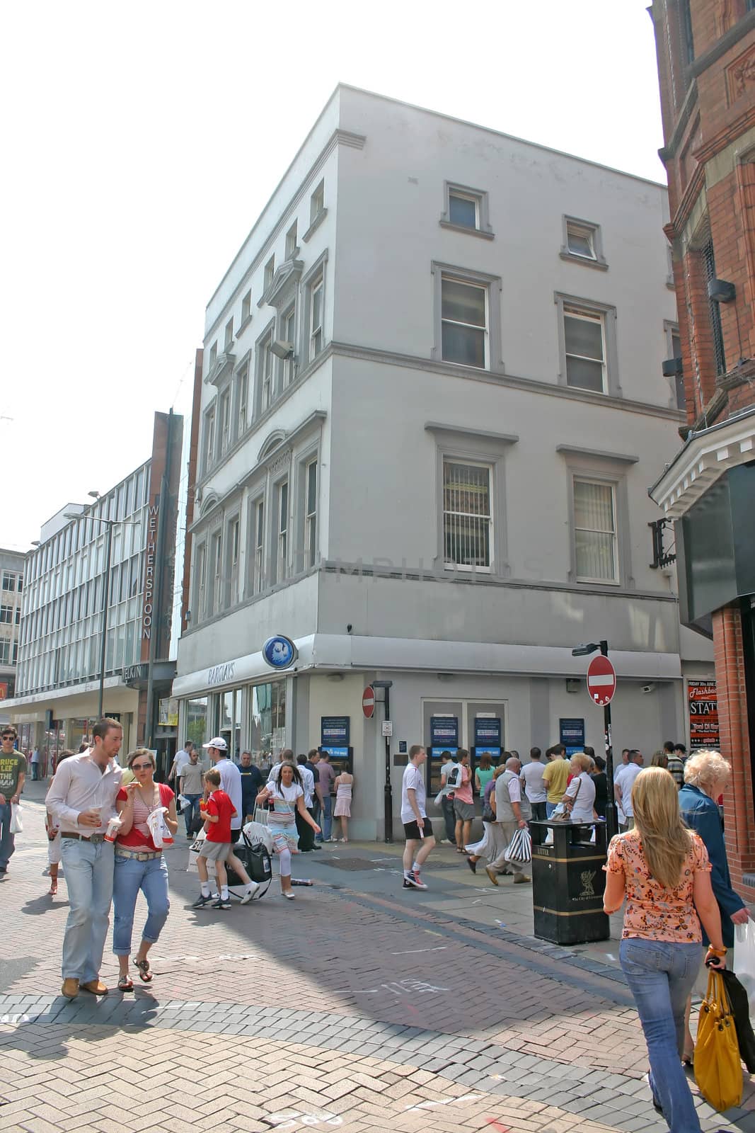 Tourists and Shoppers in City Centre
