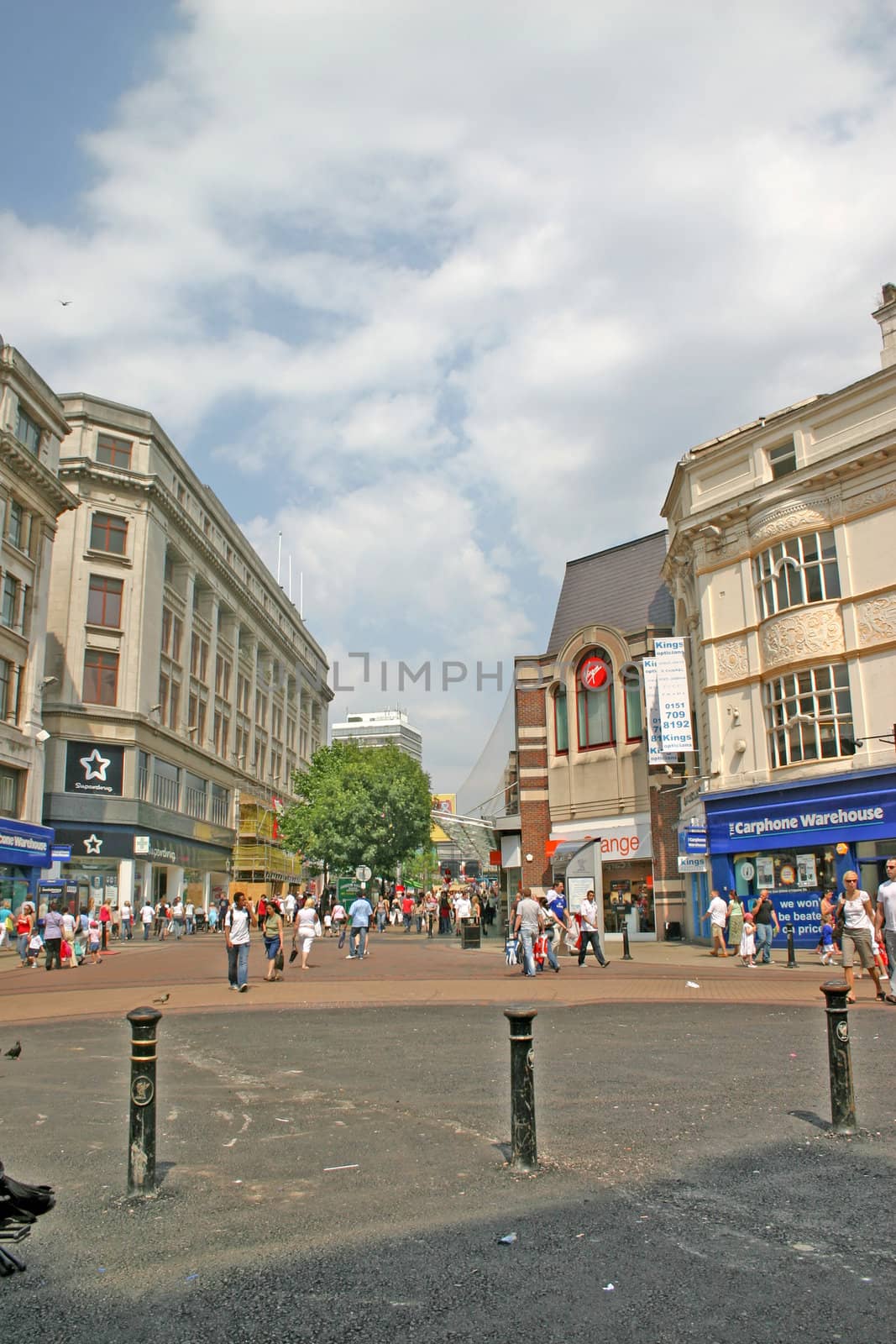 Shoppers in Liverpool England UK